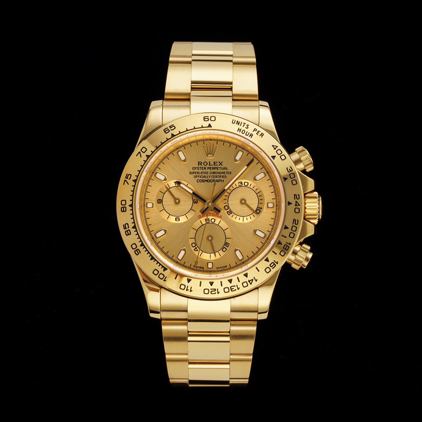 NIGO Rolex Men's Gold Mechanical Movement 100m Water Resistant Solid Color Dial Oyster Steel Strap Watch #nigo74844