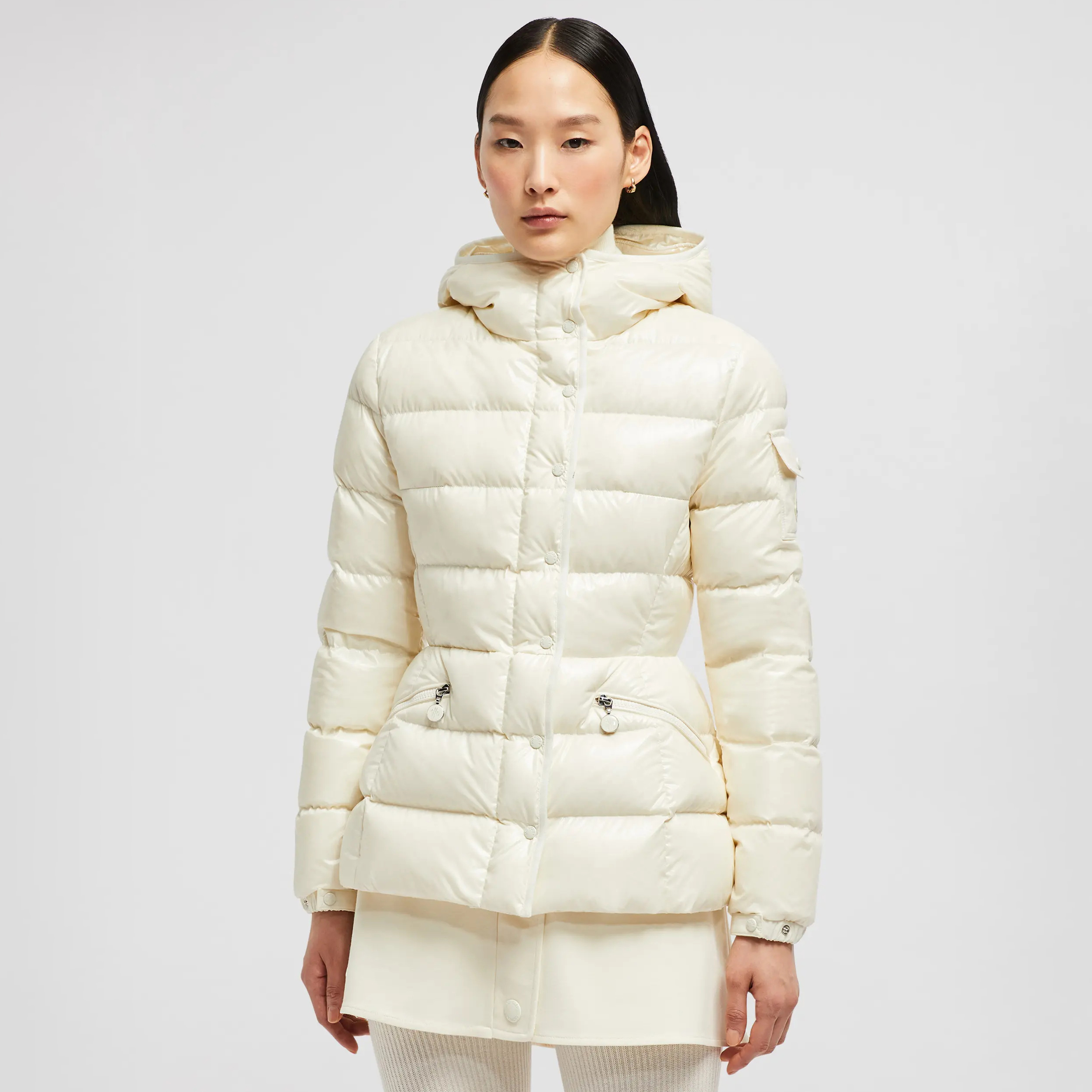 NIGO Moncler Women's Autumn and Winter Solid Color Hooded Cozy Long Sleeve Puffer Down Jacket #nigo74856