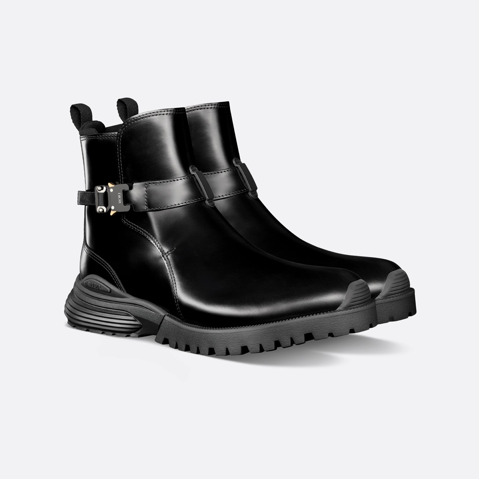 NIGO Dior Men's Fall/Winter Combat Jodhpur Boots Black Round Toe Cowhide Boots Casual Shoes Ngvp #nigo9835