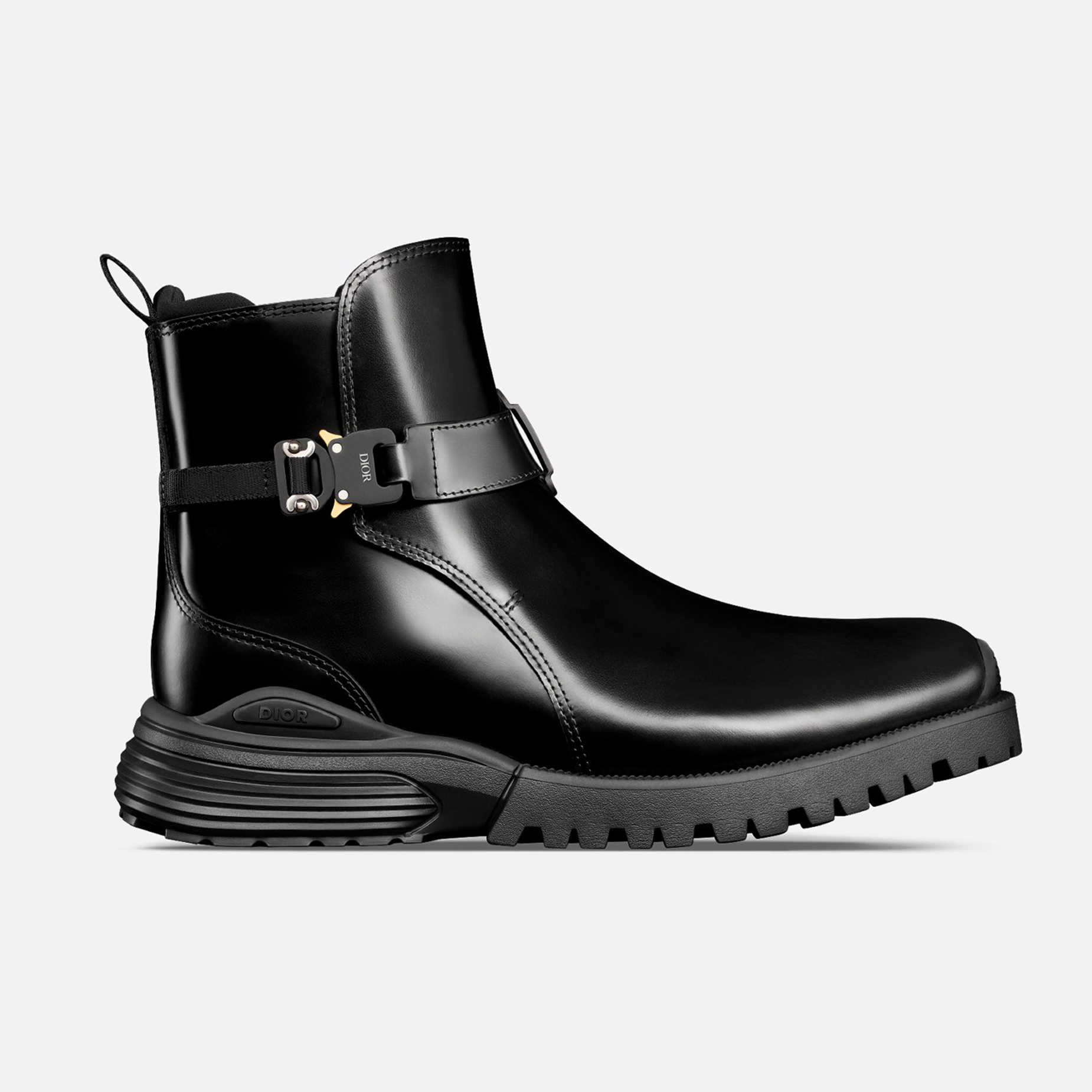 NIGO Dior Men's Fall/Winter Combat Jodhpur Boots Black Round Toe Cowhide Boots Casual Shoes Ngvp #nigo9835