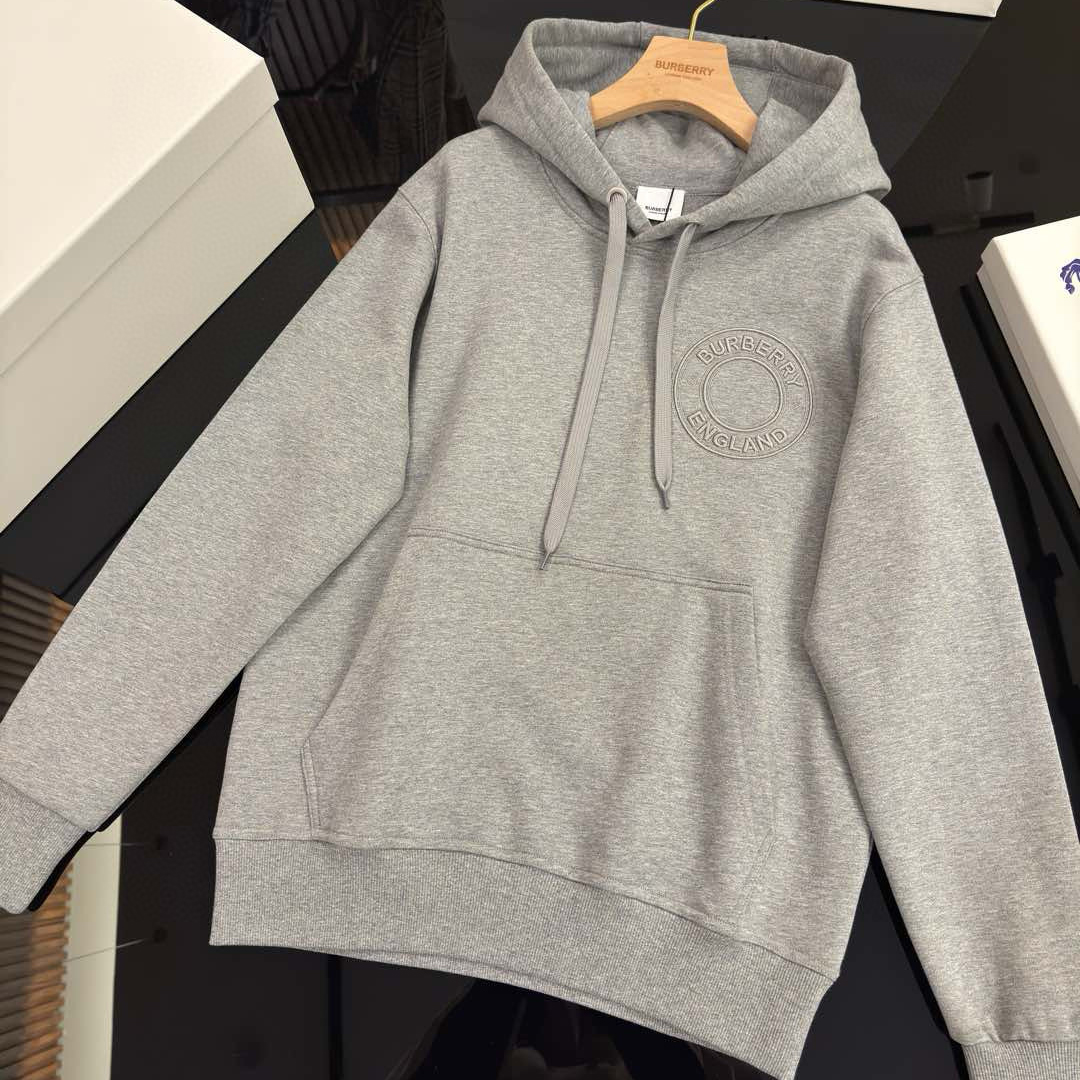 NIGO Burberry Men's Spring and Autumn Solid Color Letter Embroidery Casual Hooded Long Sleeve Sweatshirt Round Neck Pullover Sweatshirt Casual Lace-Up Pants Three Piece Set #nigo74872