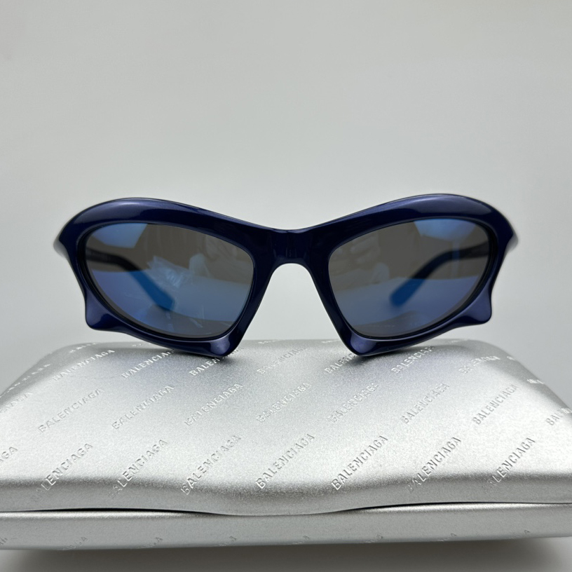 NIGO Balenciaga Men's and Women's Blue Lens Legs Logo Letter Print Sunglasses Eyeglasses Glasses #nigo74875