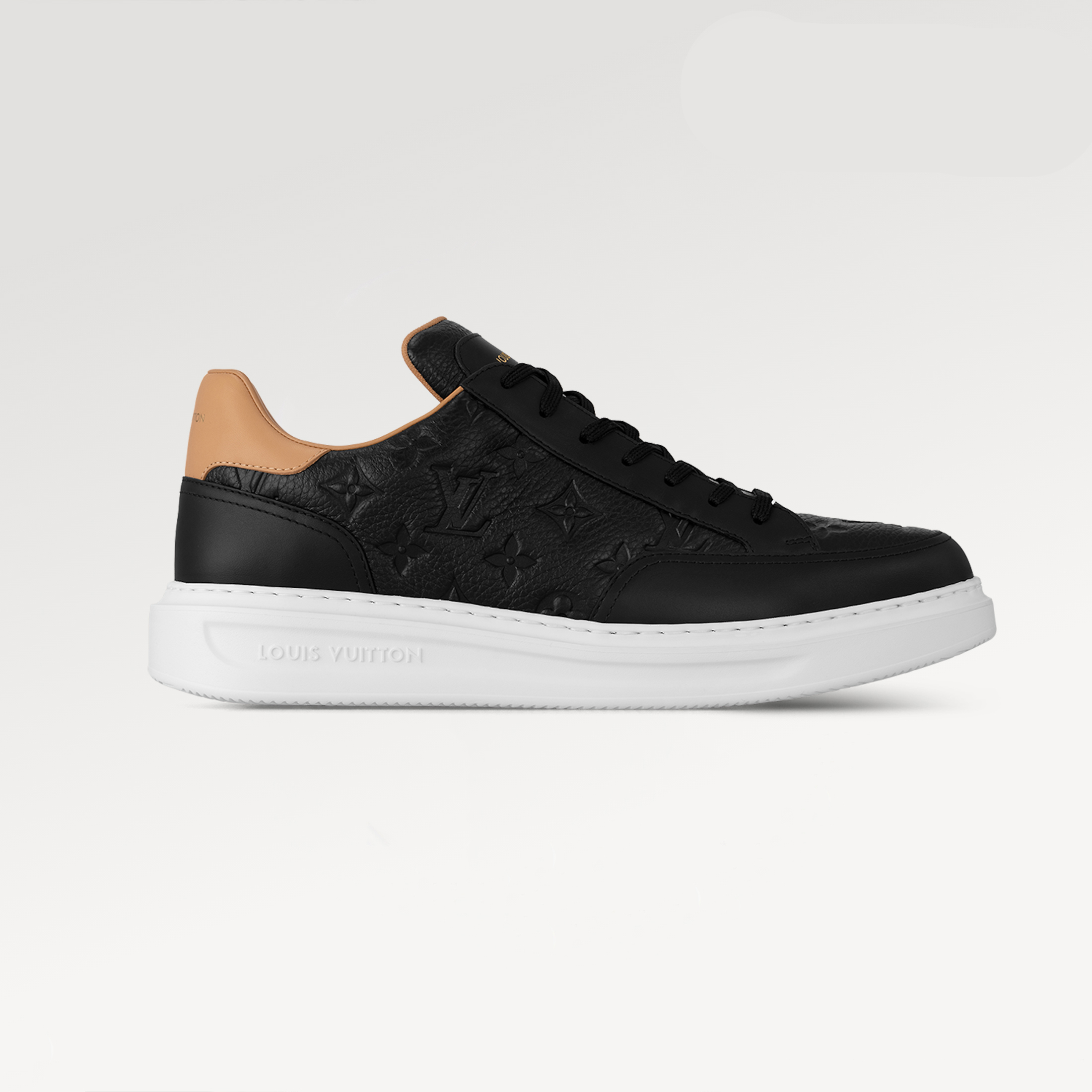 NIGO Louis Vuitton Men's Beverly Hills Sneakers Fashion Casual Lace Up Black Cowhide Embossed Sneakers Shoes #nigo71843