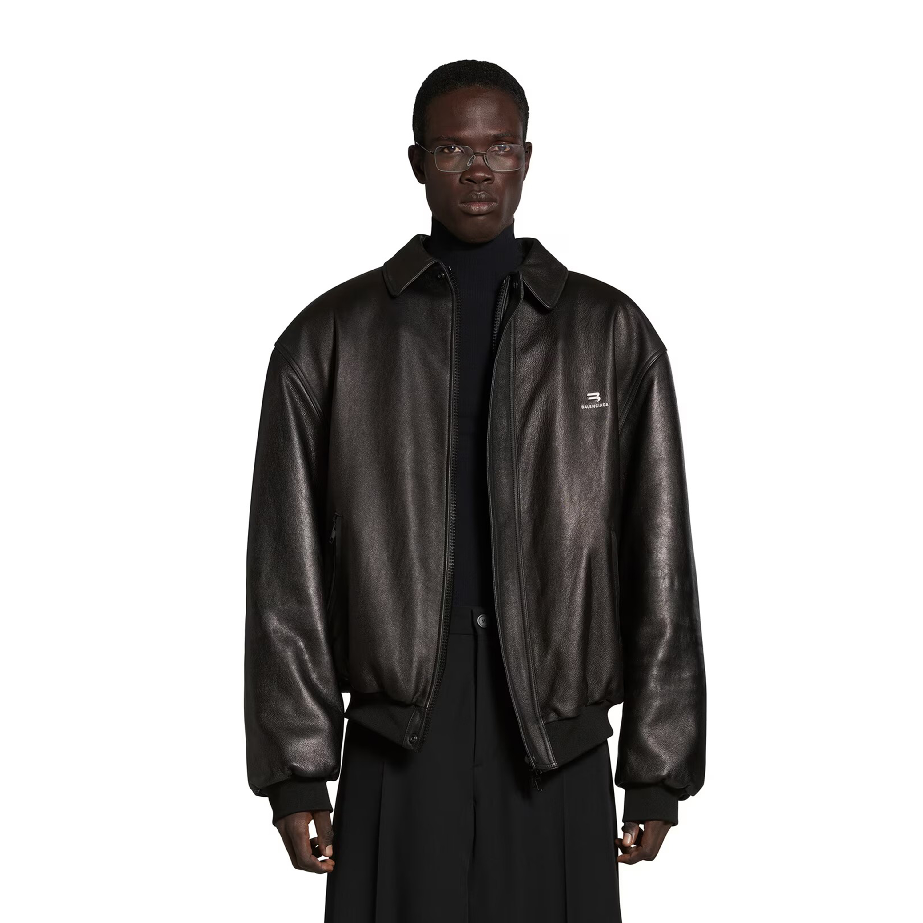 NIGO Balenciaga Men's Women's Spring, Autumn And Winter Sporty B Shearling Jacket Solid Color Logo Embroidery Lapel Casual Loose Sheepskin Coat #nigo71822