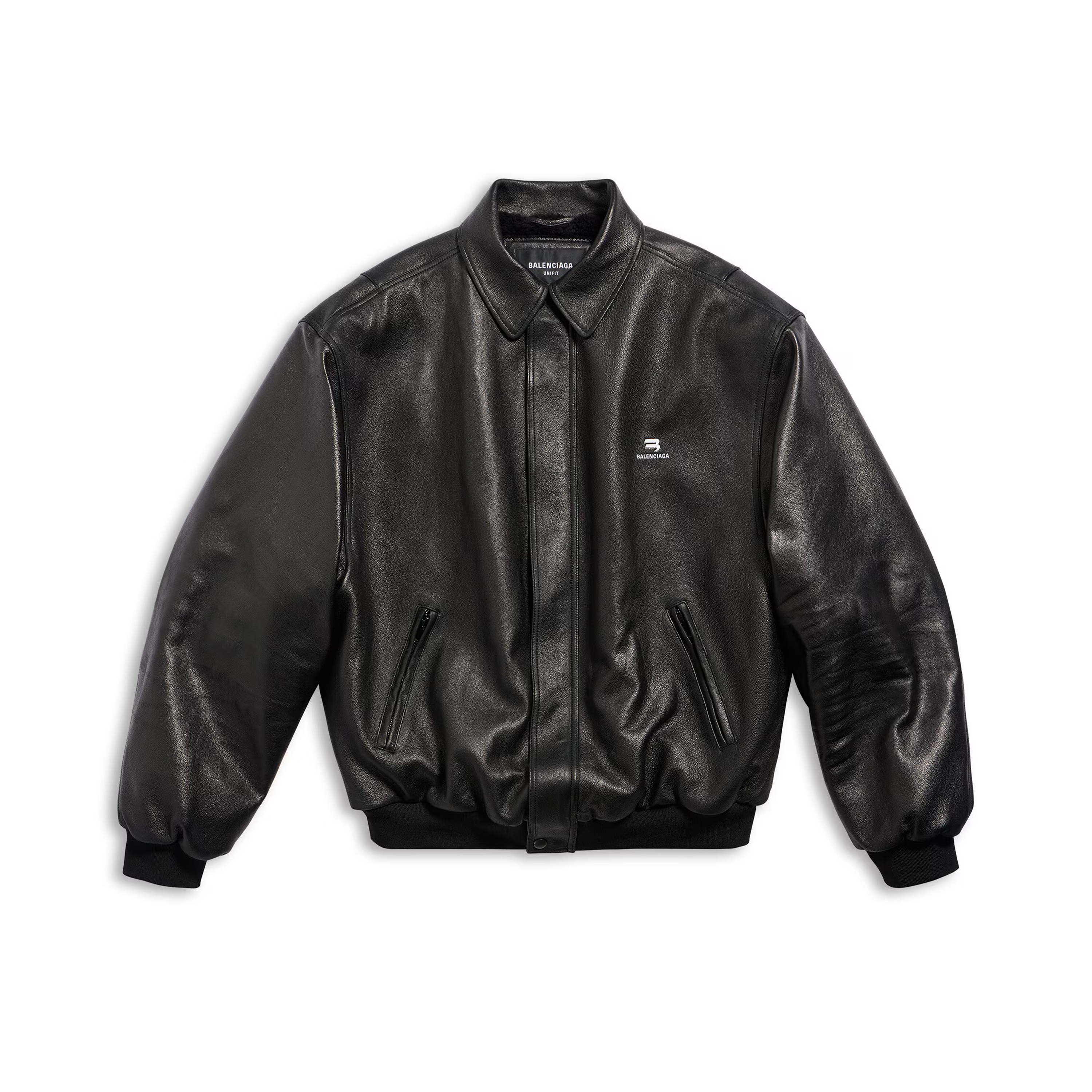 NIGO Balenciaga Men's Women's Spring, Autumn And Winter Sporty B Shearling Jacket Solid Color Logo Embroidery Lapel Casual Loose Sheepskin Coat #nigo71822