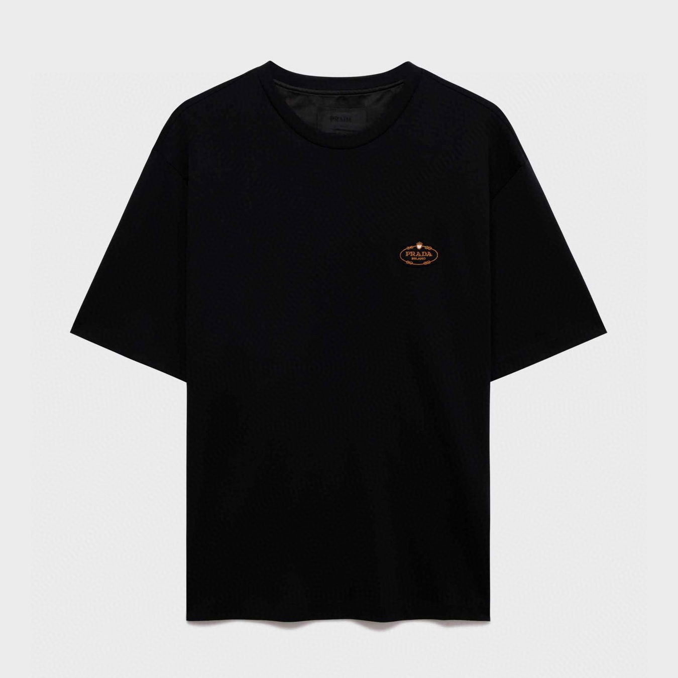 NIGO Prada Men's Summer Embroidered Logo Solid Color Round Neck Cotton Short Sleeve T-Shirt #nigo74884