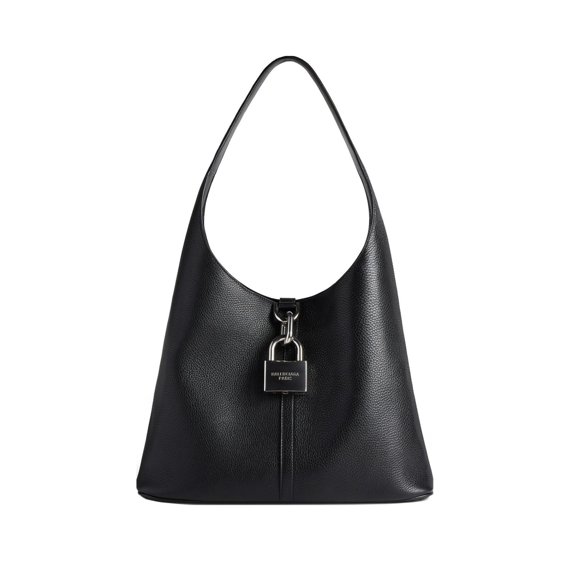 NIGO Balenciaga Locker Women's Solid Color Monogrammed Logo Lock Closure Grained Cowhide Leather Shoulder Tote Bag Bags #nigo74928