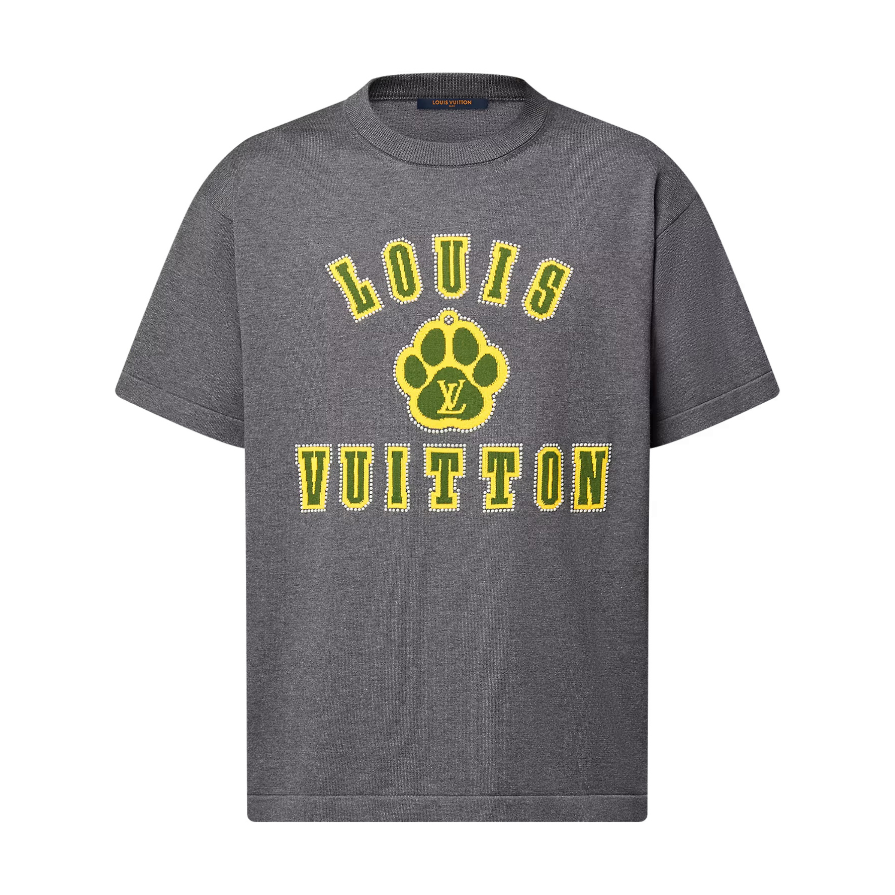 NIGO Balenciaga Men's Summer Gray Letter Printed Round Neck Ribbed Short Sleeve T-Shirt #nigo74919