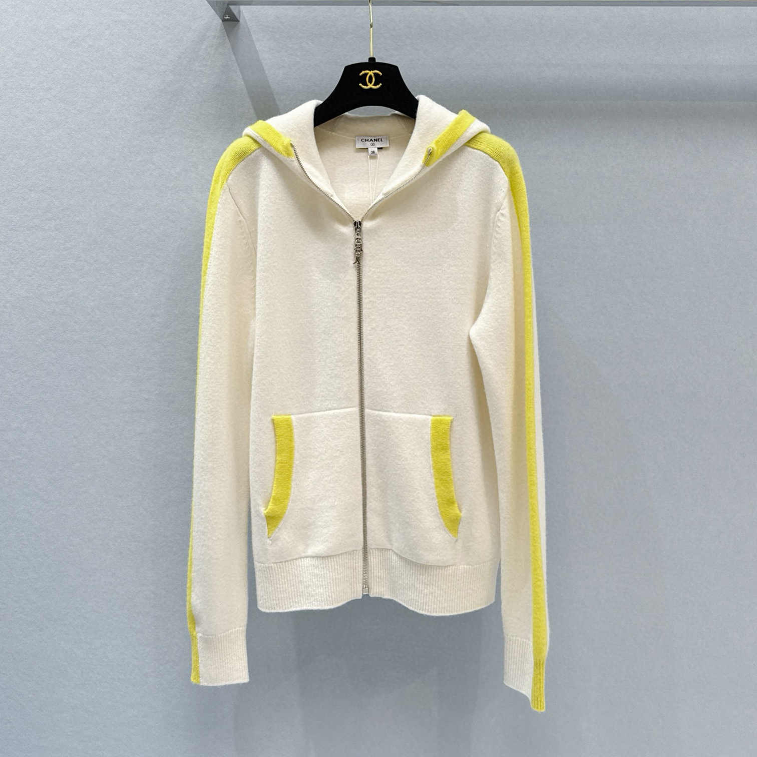 NIGO Chanel Women's Spring And Autumn Colorblocking Casual Zipper Long Sleeve Hooded Cardigan Jacket Ngvp #nigo9838
