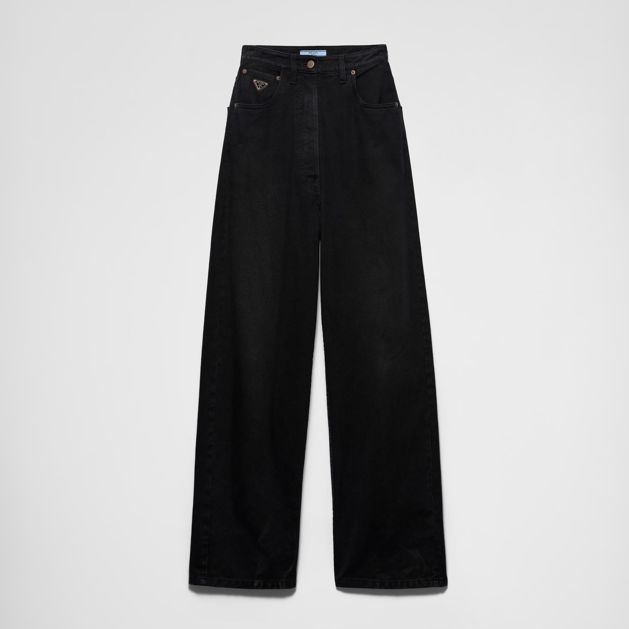 NIGO Prada Women's Spring and Autumn Solid Color High Waist Wide Leg Loose Jeans Pants #nigo74923