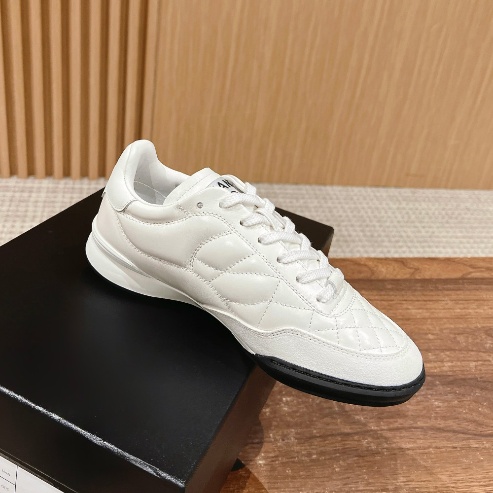 NIGO Chanel Women's Solid Color Flat Round Toe Lace Up Low Top Casual Sneakers Shoes #nigo74922