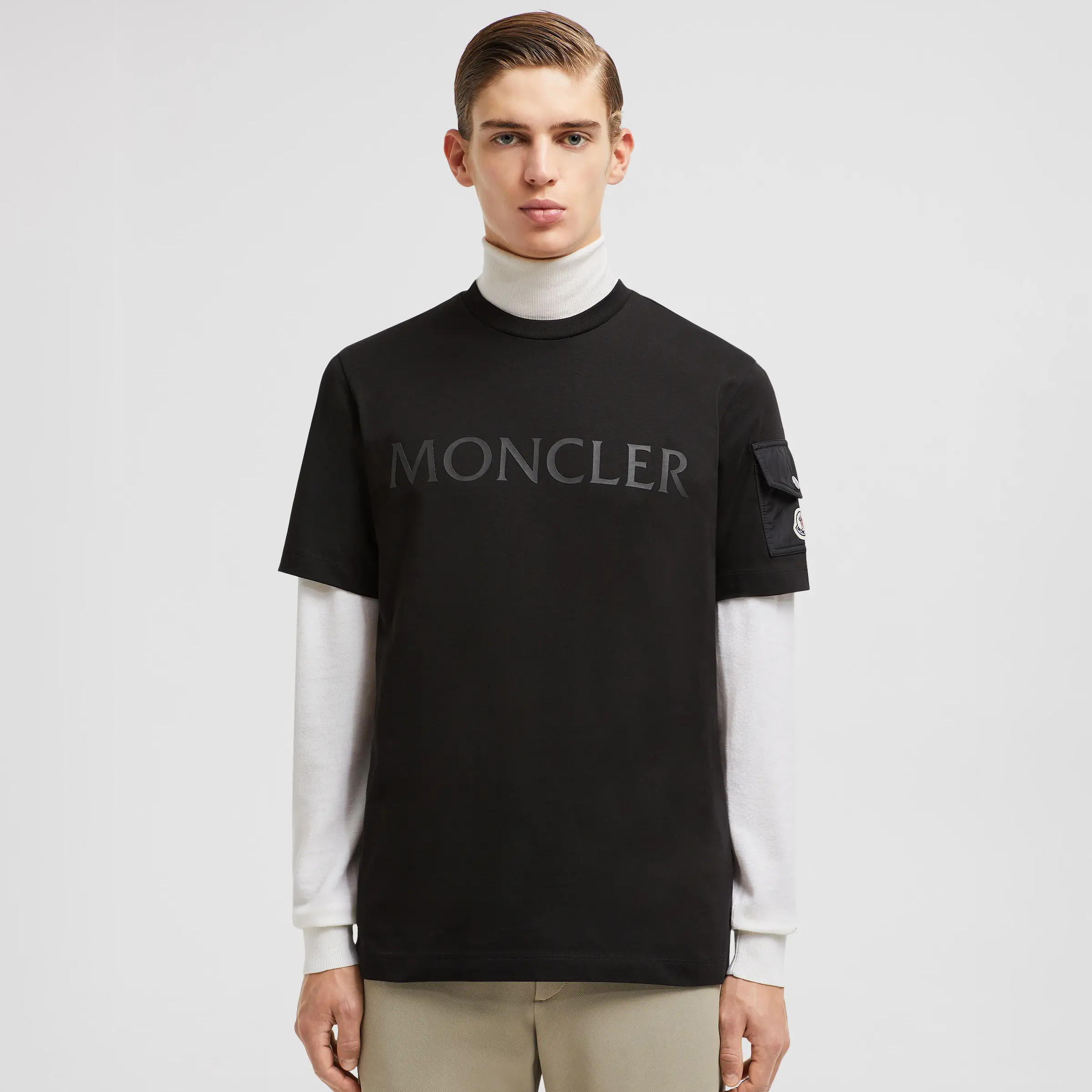 NIGO Moncler Men's Summer Solid Color Letter Logo Printed Round Neck Short Sleeve T-Shirt #nigo74955