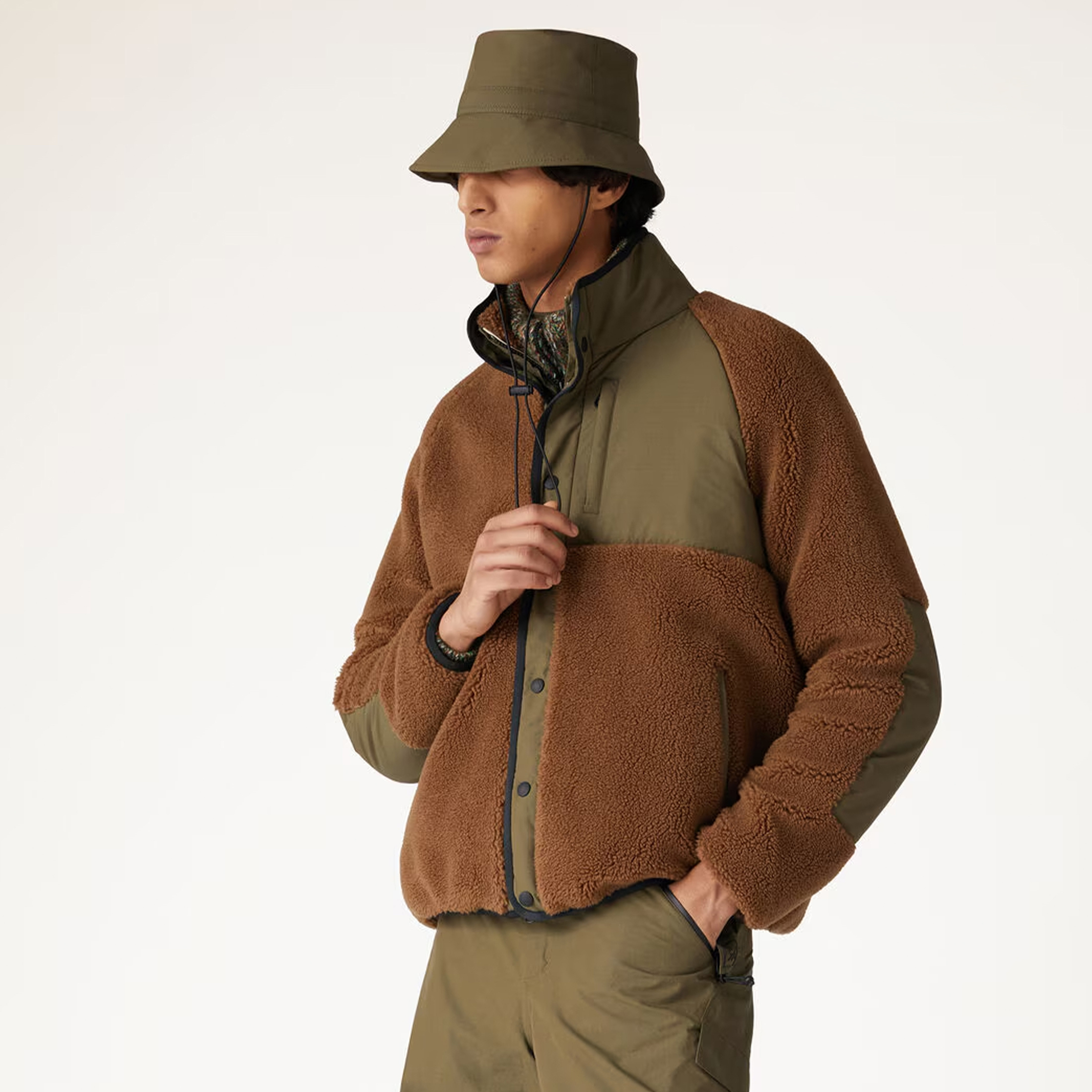 NIGO Loro Piana Aiant Men's Reversible Jacket Autumn And Winter Outdoor New Cashmere Jacket Fashion Casual Colour Blocking Leisure Loose Jacket Ngvp #nigo9858