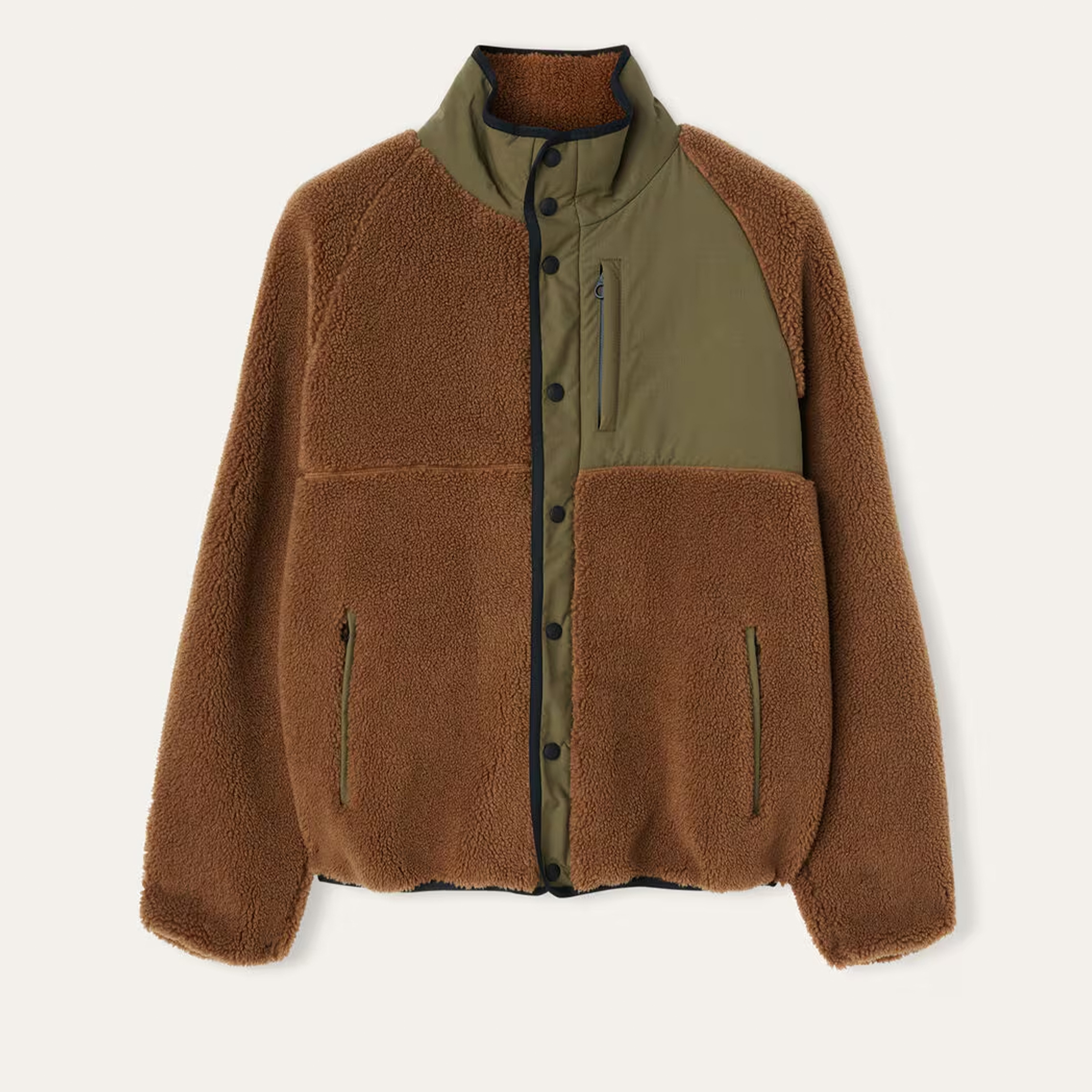 NIGO Loro Piana Aiant Men's Reversible Jacket Autumn And Winter Outdoor New Cashmere Jacket Fashion Casual Colour Blocking Leisure Loose Jacket Ngvp #nigo9858