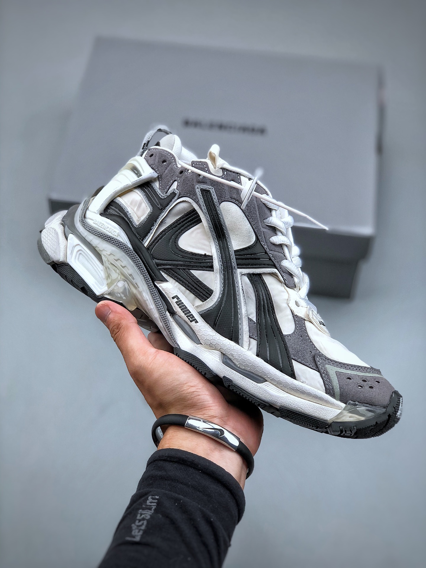 NIGO Balenciaga Runner Men's Women's Low-top Retro Trend Do Old Casual Lace-up Running Shoes #nigo74944