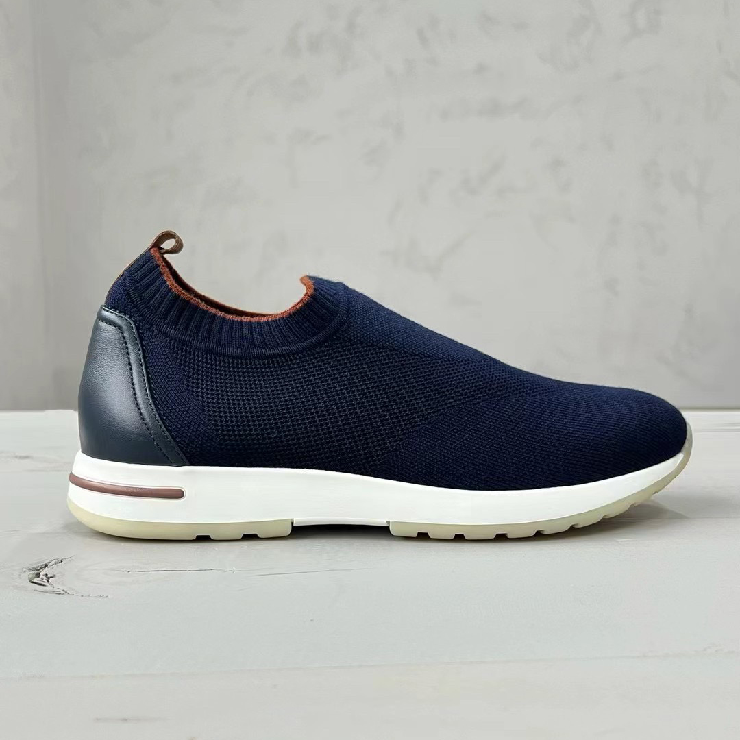 NIGO Loro Piana Men's Solid Color Round Toe Comfort Low Top Knit Life Casual Shoes #nigo74939