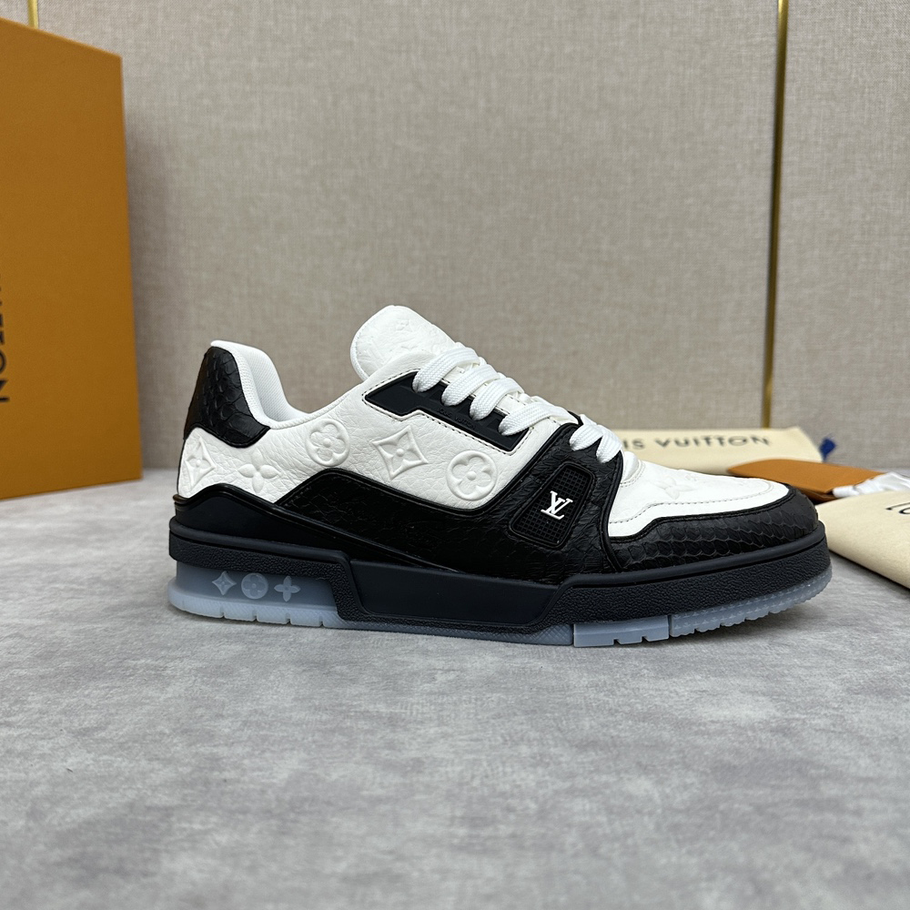 NIGO Louis Vuitton Lv Trainer Men's Fashionable Luxury Cowhide Colour Block Casual Sneakers Shoes #nigo74936