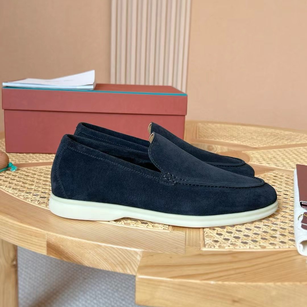 NIGO Loro Piana Men's Spring/Summer Solid Color Suede Leather Loafers Shoes #nigo74937