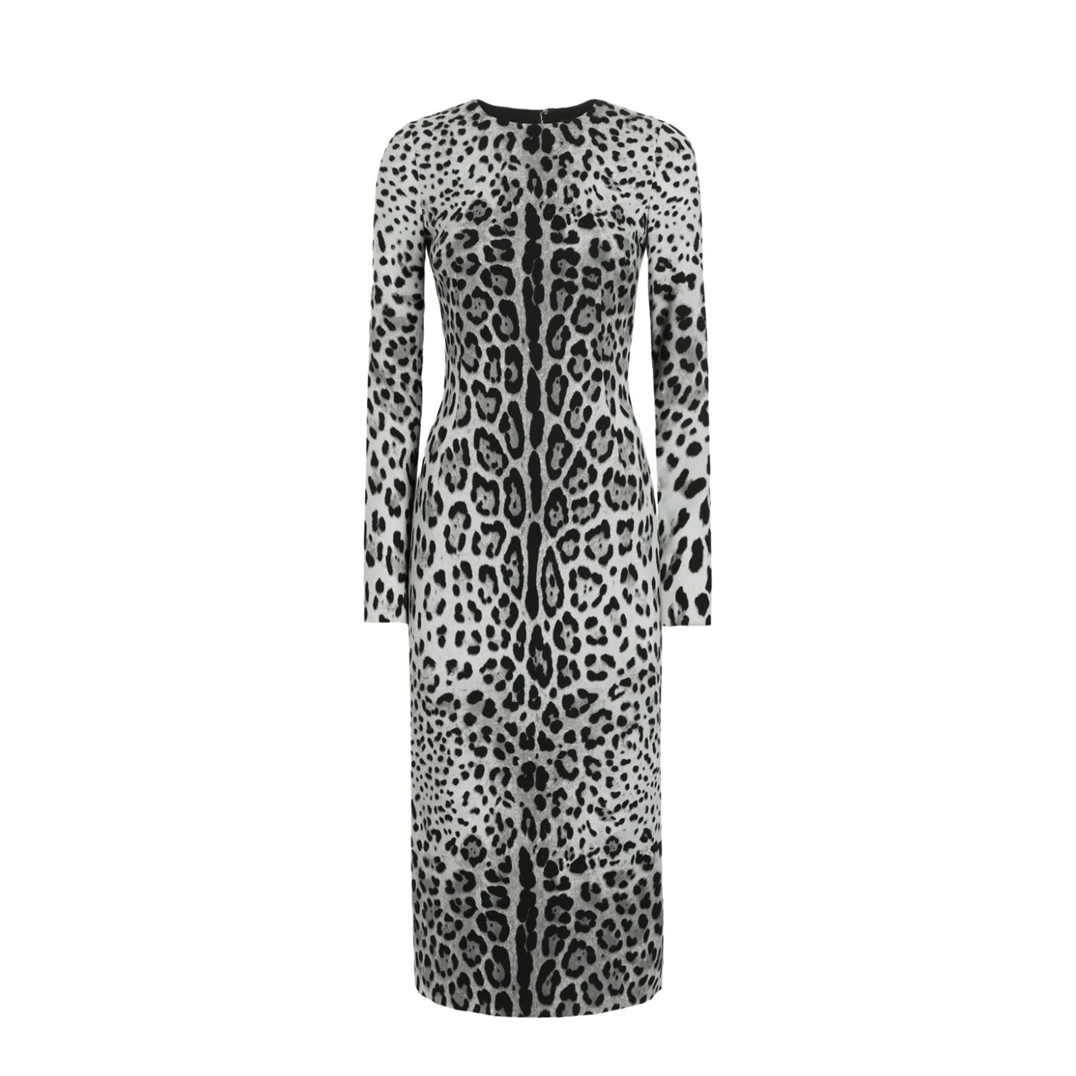 NIGO Dolce&Gabbana Women's Spring Summer Leopard Printed Tight Long Dress Long Sleeve Round Neck Fashion Temperament Elegant Dresses Ngvp #nigo9863