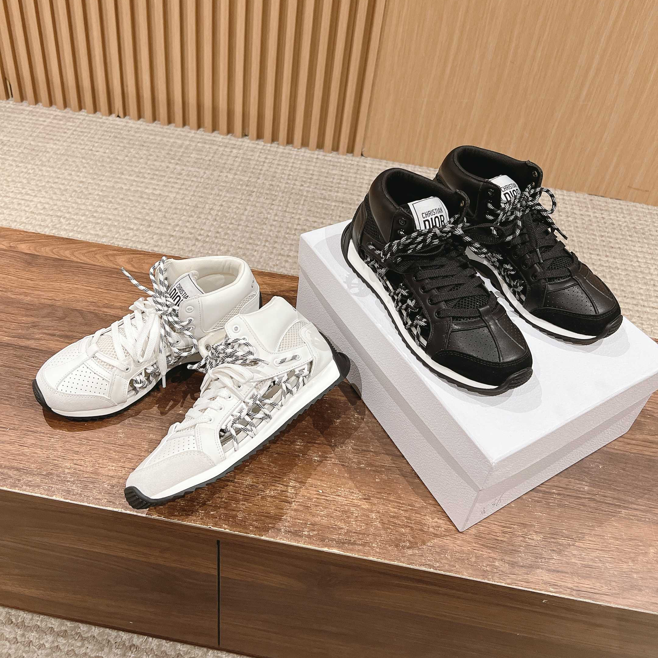 NIGO Dior Women's Solid Color Casual Double Lace Up Low Top Sneakers Shoes #nigo74972