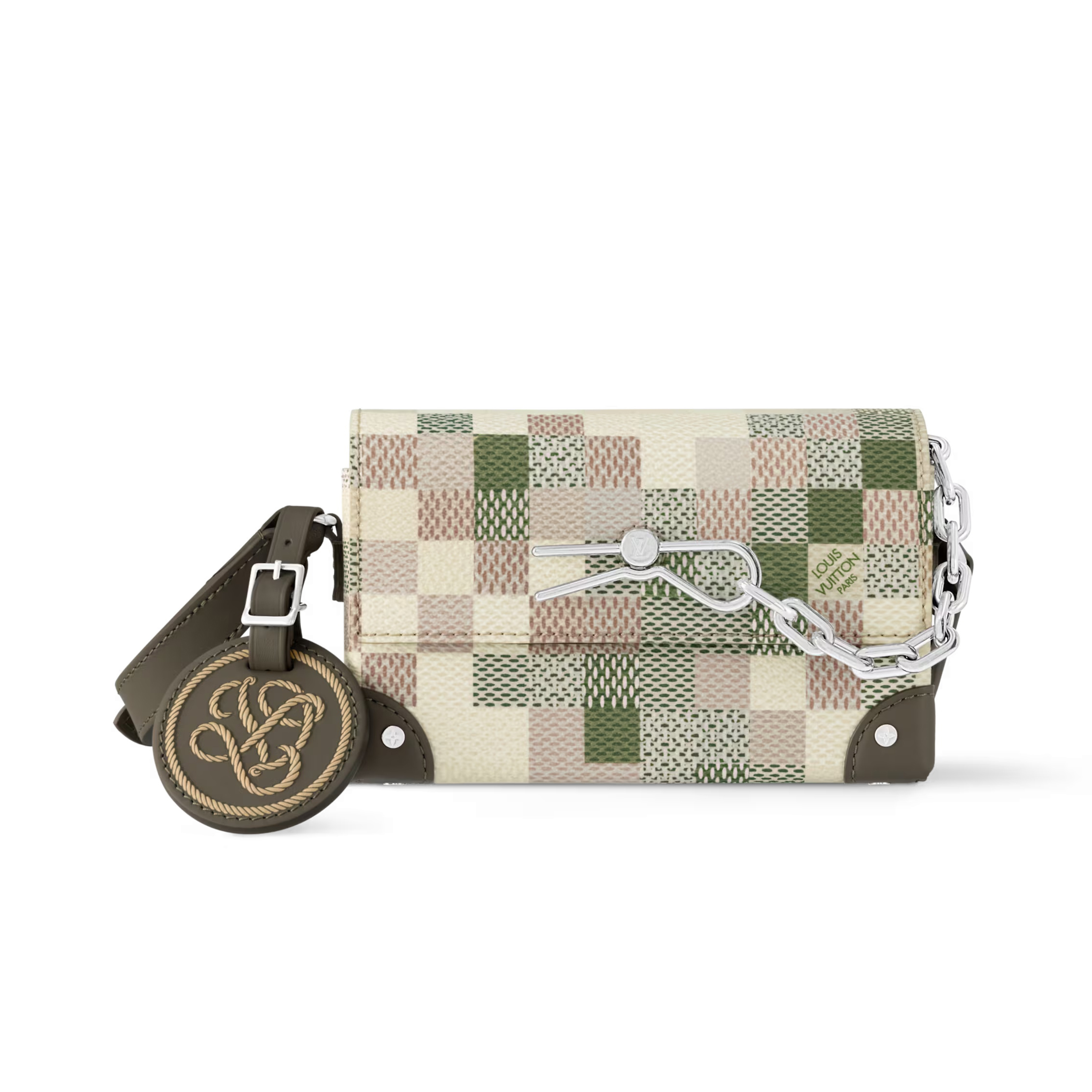 NIGO Louis Vuitton Men's And Women's Camouflage Color Magnetic Buckle Closure Coated Canvas Crossbody Shoulder Bag Bags #nigo74973