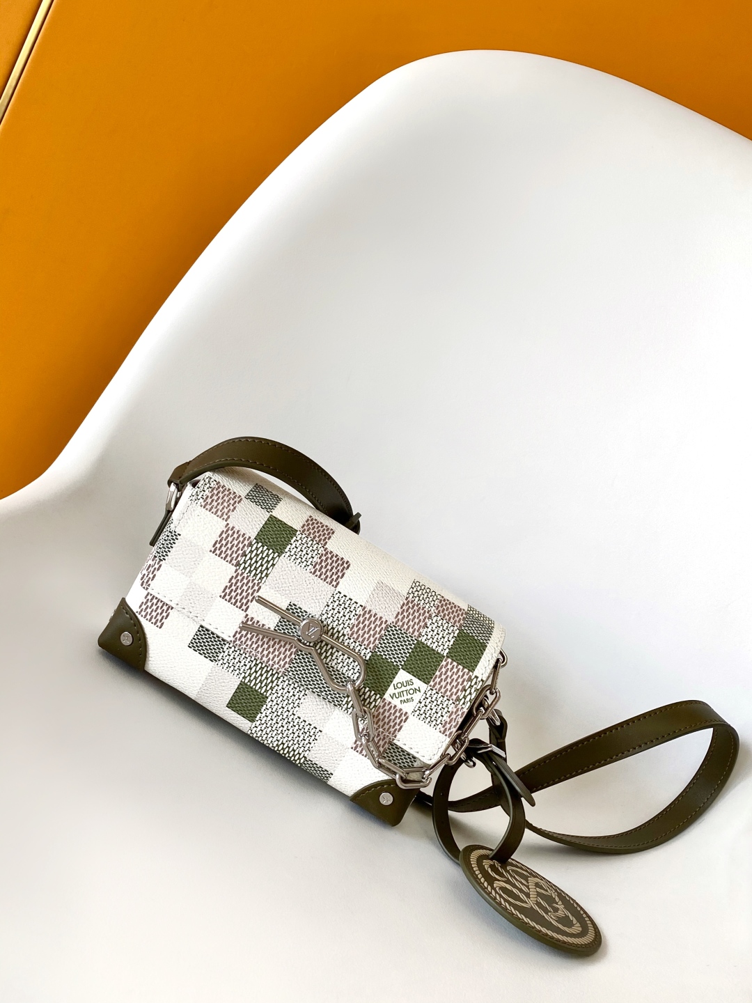 NIGO Louis Vuitton Men's And Women's Camouflage Color Magnetic Buckle Closure Coated Canvas Crossbody Shoulder Bag Bags #nigo74973