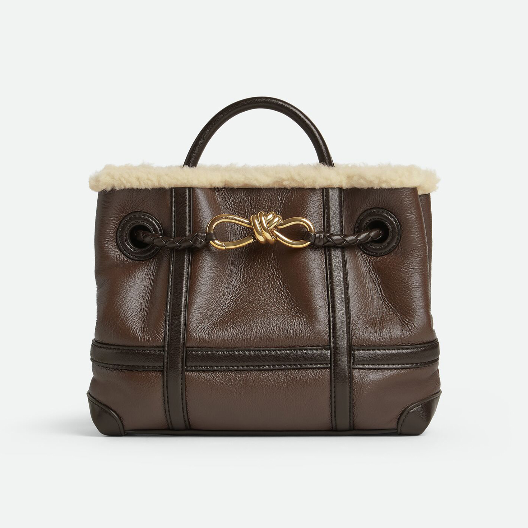 NIGO Bottega Veneta Women's Vintage Andiamo Handbags Bags Wool Spell Sheep Leather Casual Shoulder Crossbody Bags 806088V2GR32055 Ngvp #nigo9871