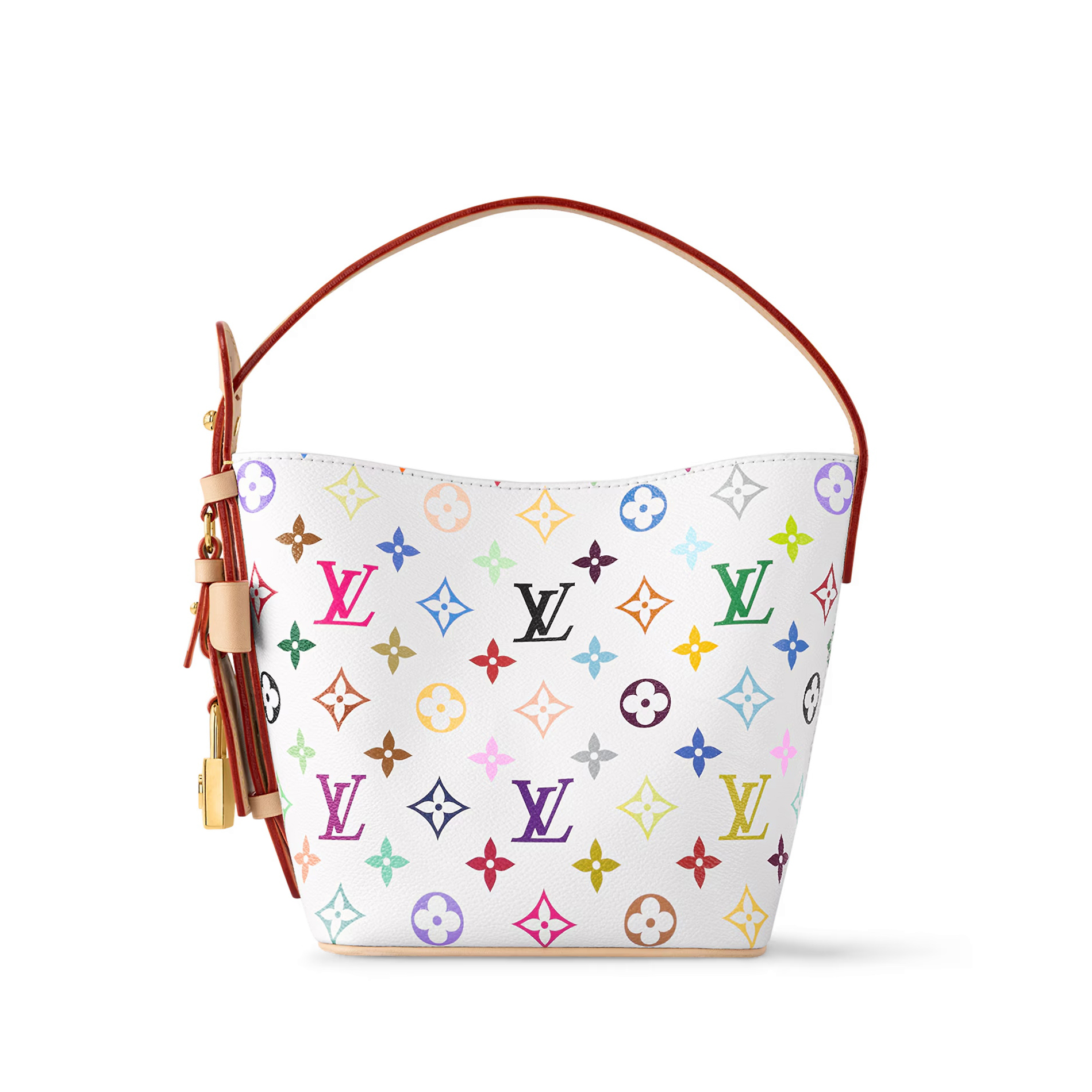 NIGO Louis Vuitton LV x TM ALL IN BB Women's Colorful Logo Printed Coated Canvas Leather Trimmed Tote Shoulder Bag Bags #nigo74991