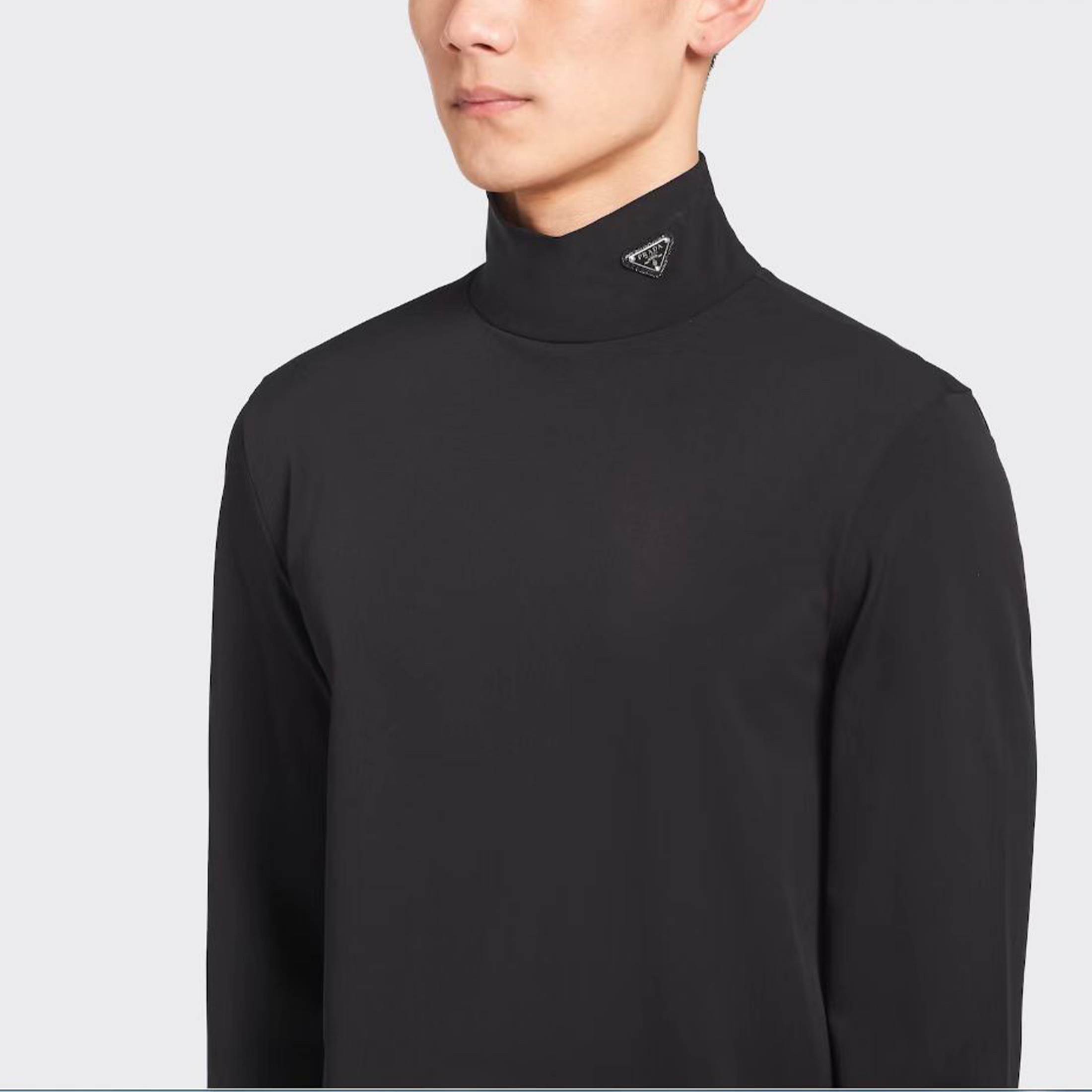 NIGO Prada Men's Women's Plain Knit Stand Collar Sweater Solid Colour Logo Fashion Casual Long Sleeve Pullover Sweater Top #nigo71854
