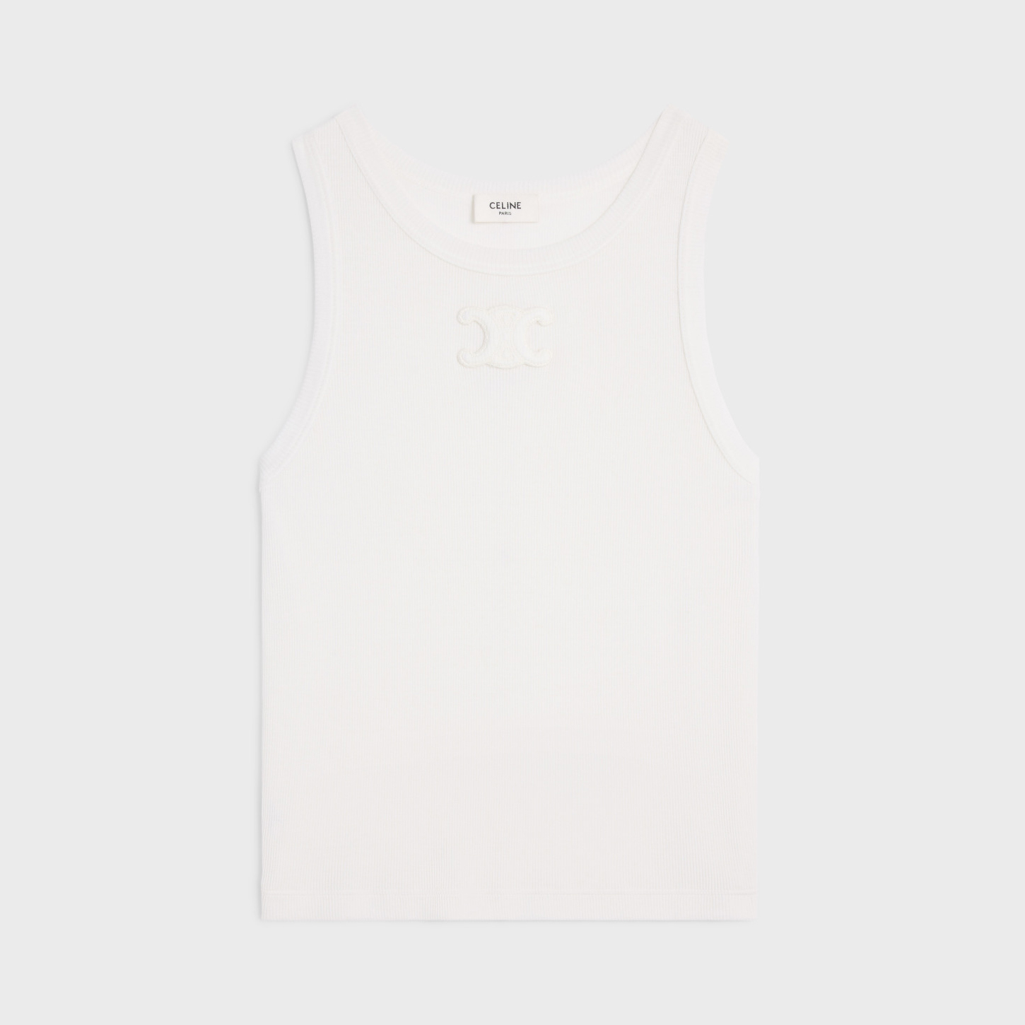 NIGO Celine Women's Summer Solid Color Embroidered Logo Print Round Neck Sleeveless Tank Top Vest #nigo74998