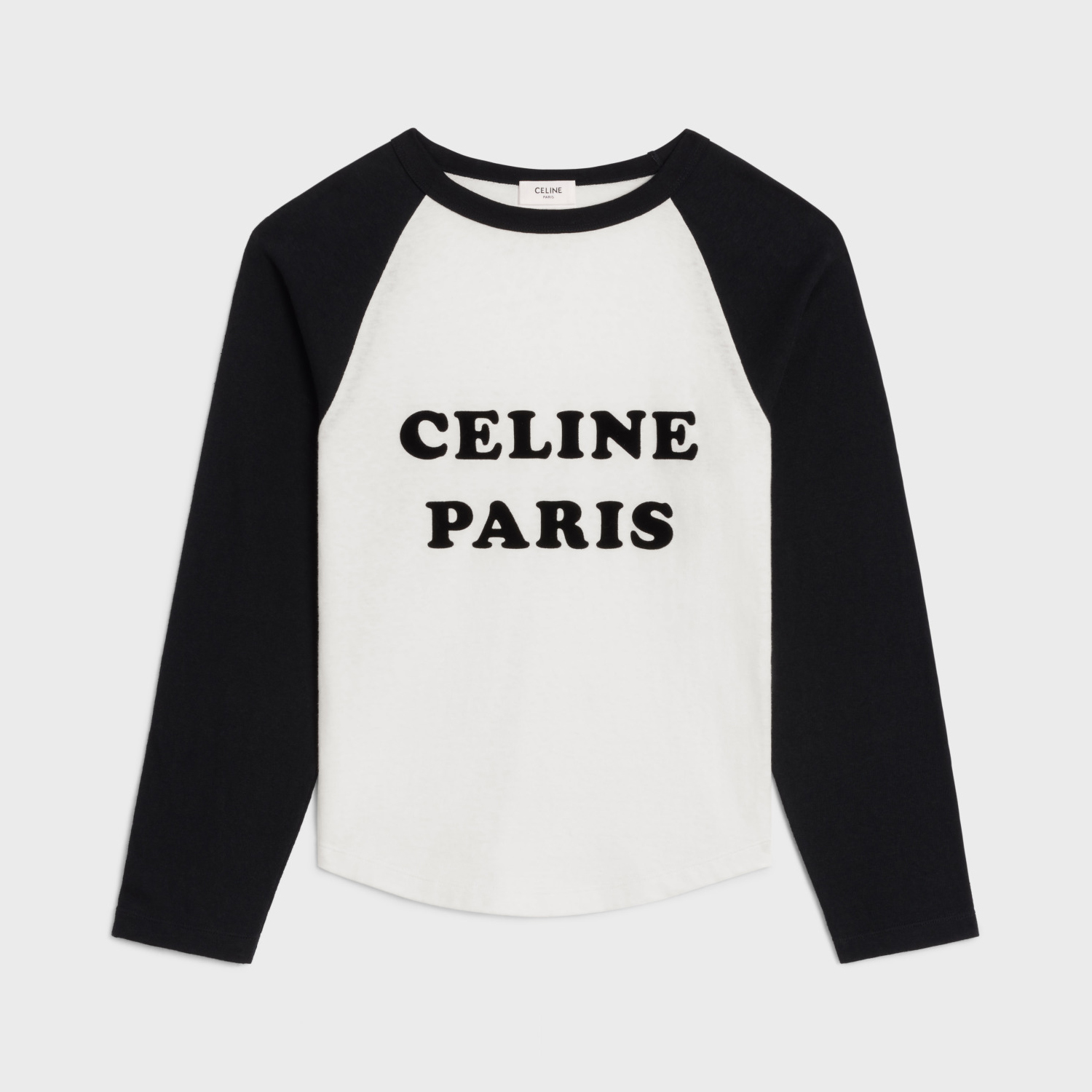 NIGO Celine Women's Summer Color Clash Letter Printed Plunger Round Neck Long Sleeve T-Shirt Top #nigo75111
