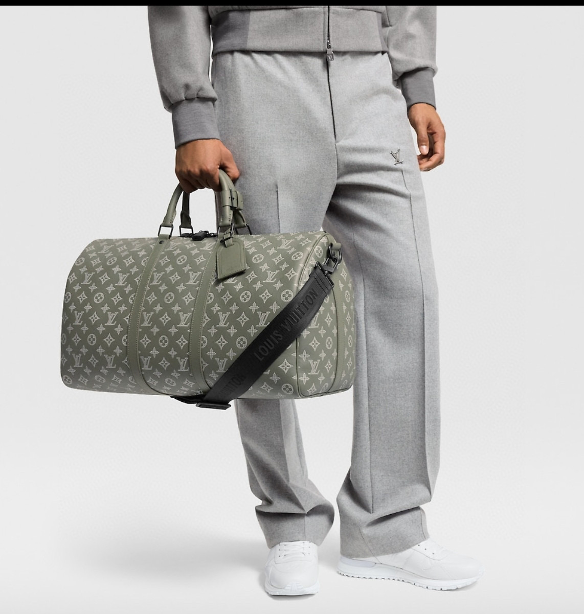 NIGO Louis Vuitton Keepall Bandoulière 50 Men's And Women's Detachable Adjustable Shoulder Strap Zipper Closure Canvas with Leather Shoulder Slanting Tote Travel Bag Bags #nigo75127