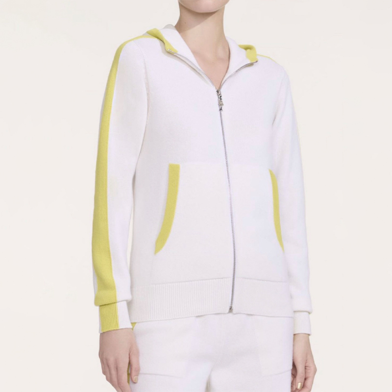 NIGO Chanel Women's Neige Ski Collection Cashmere Knit Zipper Hooded Cardigan Jacket Casual Stretch Shorts Ngvp #nigo9879