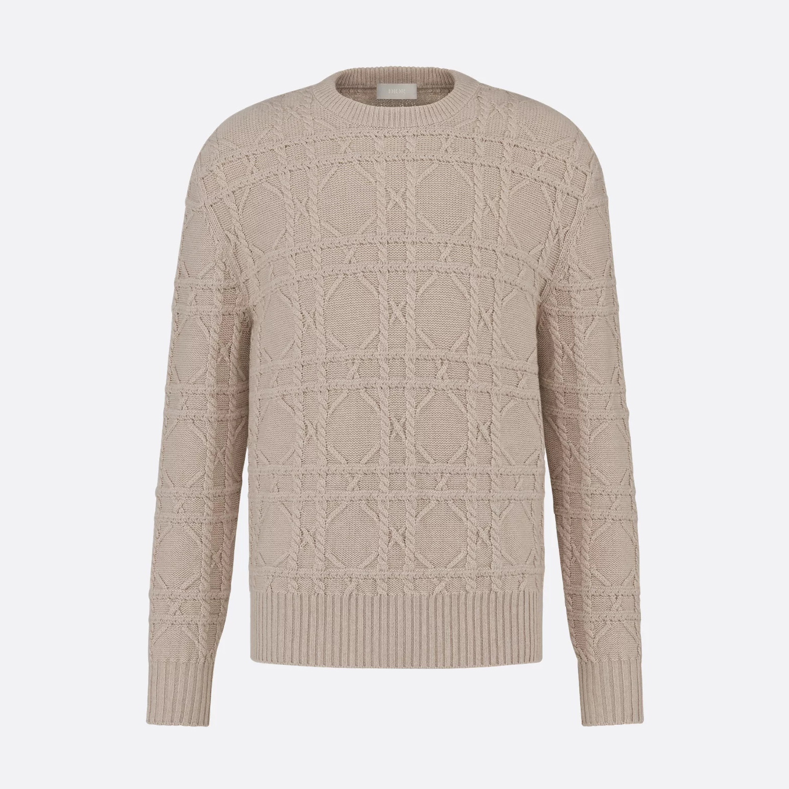 NIGO Dior Men's Spring and Autumn Solid Color Printed Ribbed Crew Neck Knit Sweater #nigo75185