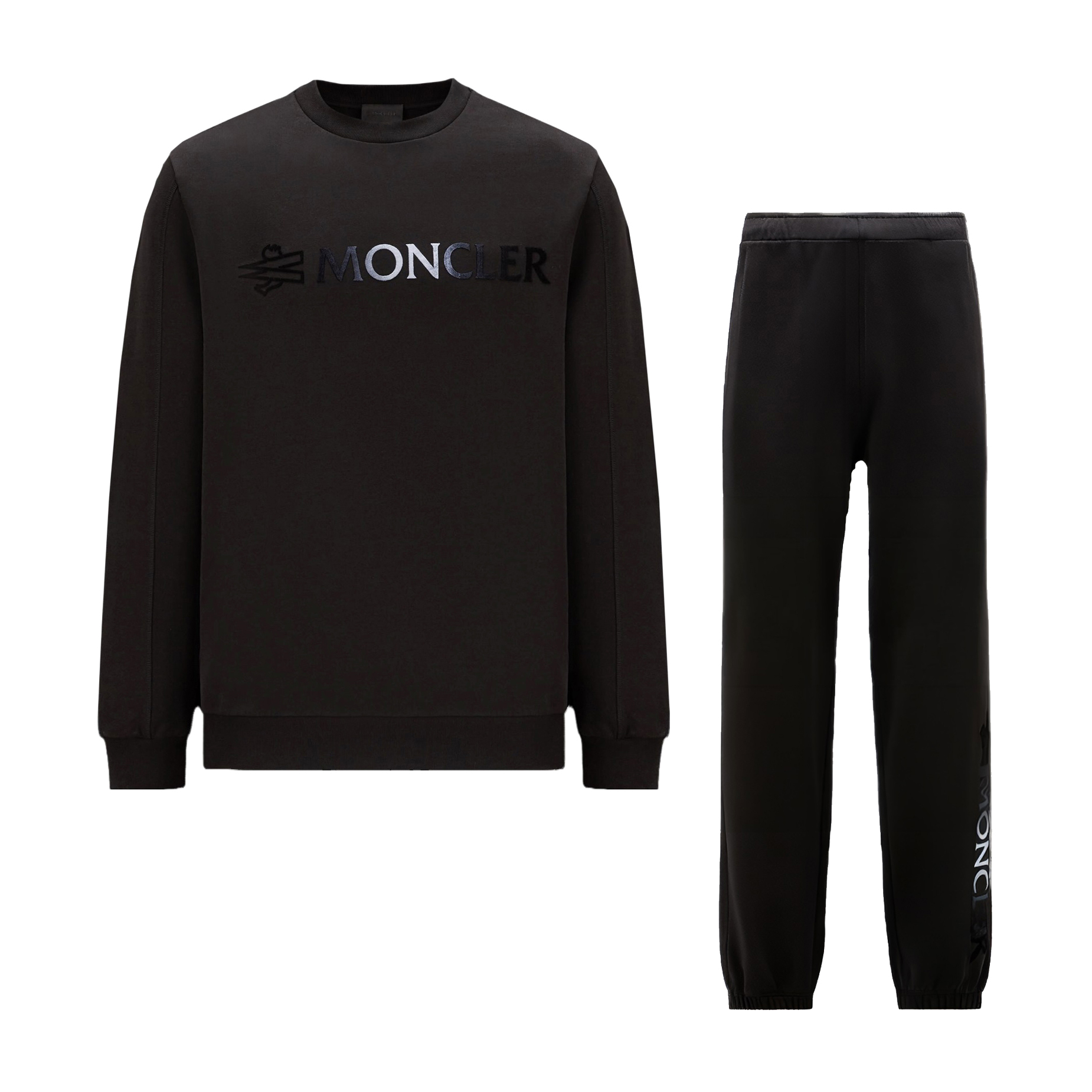 NIGO Moncler Men's Spring and Autumn Gradient Letter Print Round Collar Long Sleeve Sweatshirt Casual Sweatpants Pants Set Suit #nigo75181