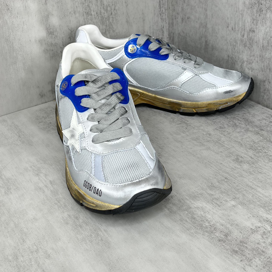 NIGO Golden Goose Men's And Women's Silver Low Top Lace Up Made Old Casual Pops Shoes #nigo75165