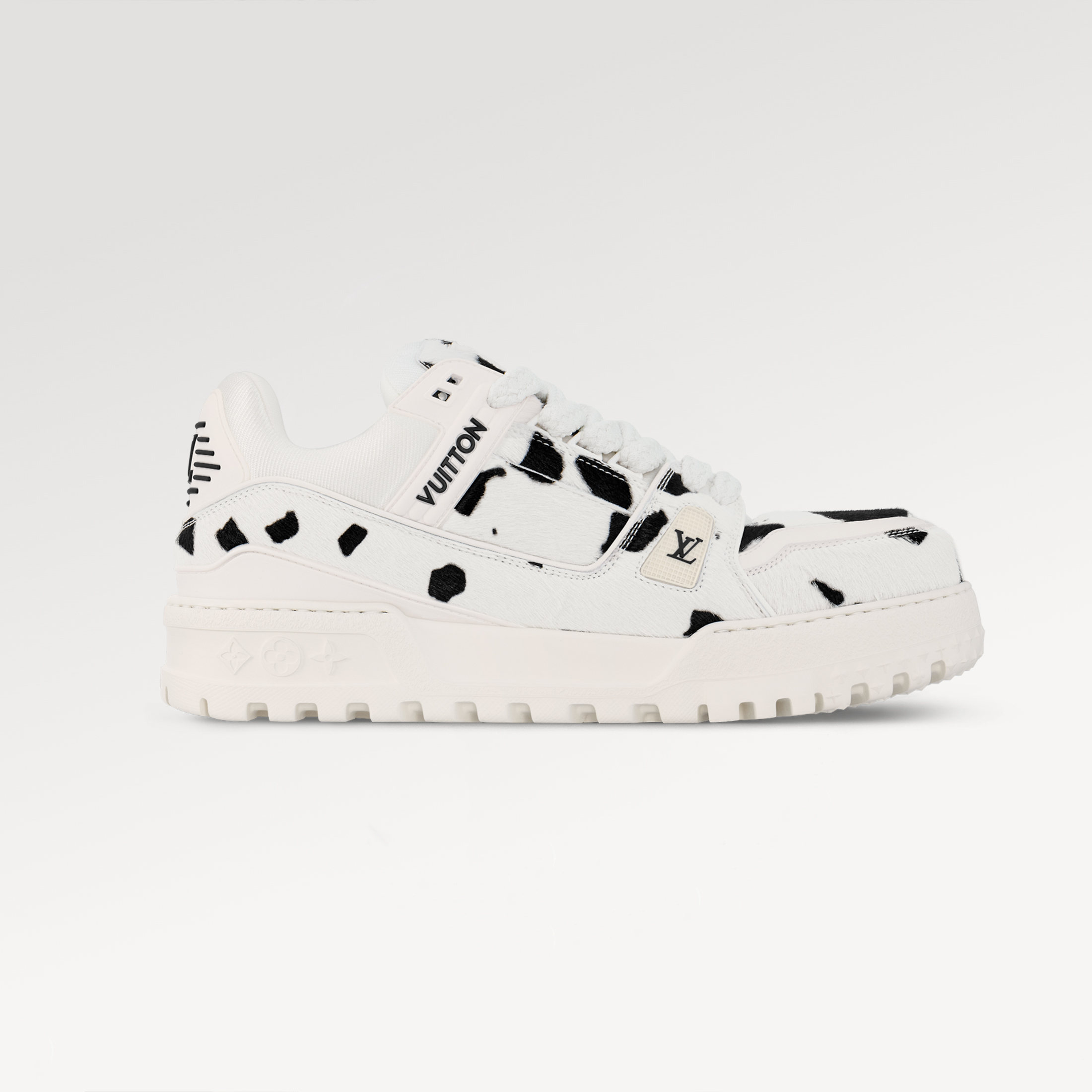 NIGO Louis Vuitton Lv Trainer Maxi Sneaker With Animal Print And Cowhide Leather For Early Spring Men's And Women's White And Black Fashionable Casual Sports Shoes 1ADEJ7 #nigo71852