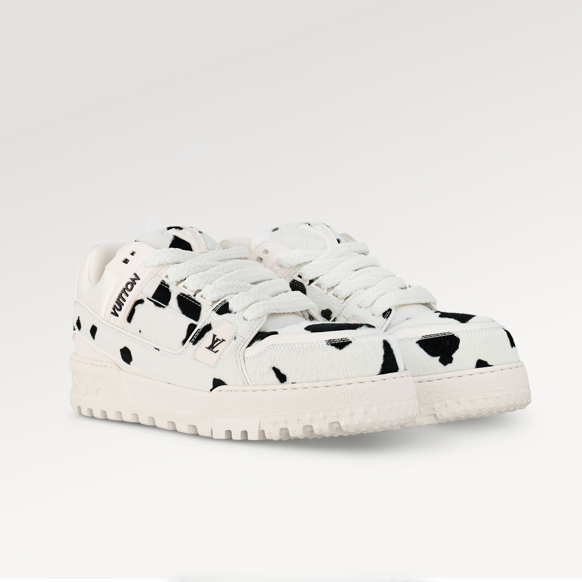 NIGO Louis Vuitton Lv Trainer Maxi Sneaker With Animal Print And Cowhide Leather For Early Spring Men's And Women's White And Black Fashionable Casual Sports Shoes 1ADEJ7 #nigo71852