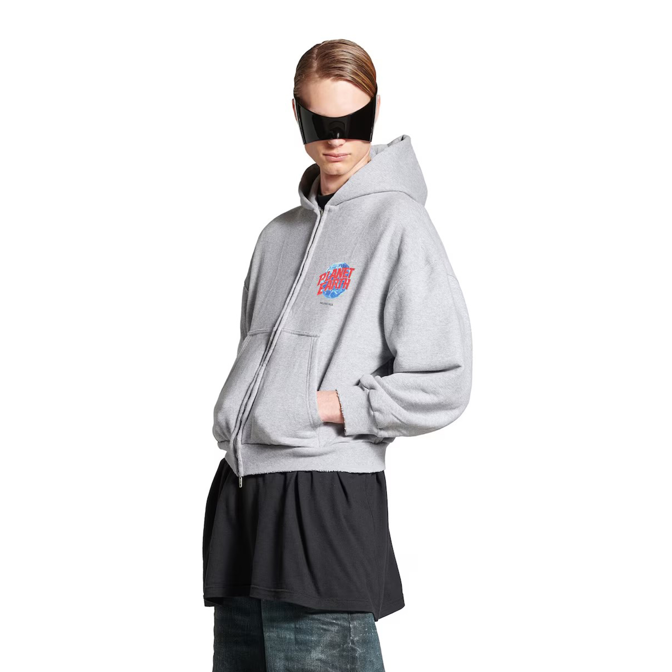 NIGO Balenciaga Men's Spring and Autumn Pattern Printed Hooded Regular Fit Zipper Long Sleeve Jacket Stretch Waistband Pants Set Suit #nigo74232