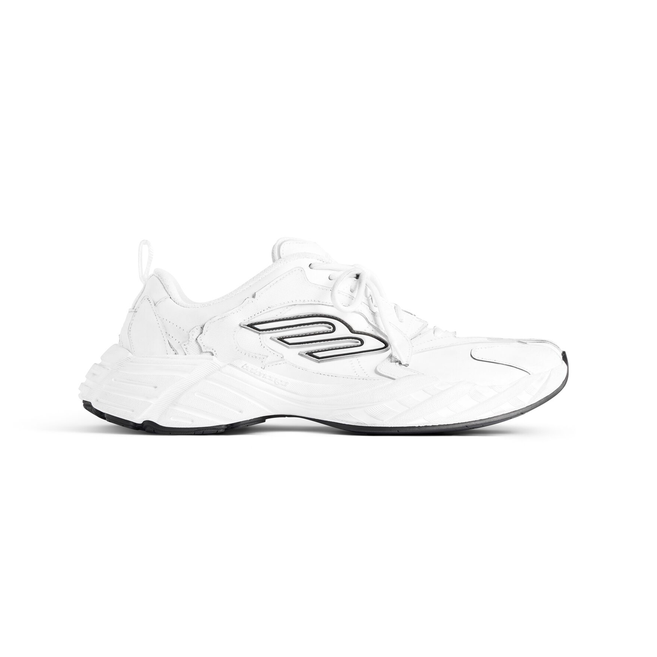 NIGO Balenciaga Men's Women's MONDAY Sneakers Round Toe Lace Up Solid Color Cow Leather Low Top Casual Shoes #nigo71835