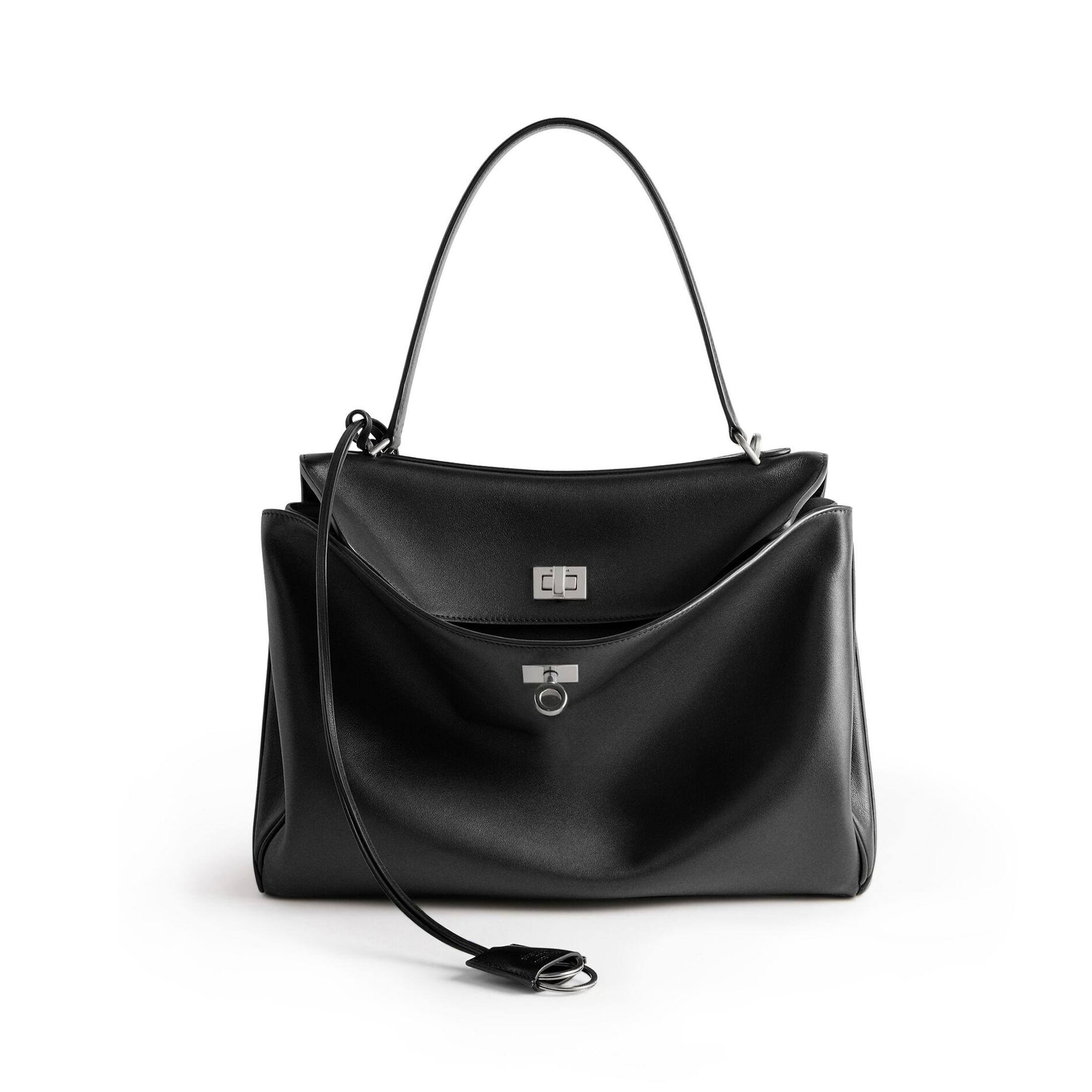 NIGO Balenciaga Women's Fashion Rodeo Medium Handbag Casual Pure Color Cowhide Leather Shoulder Crossbody Bags Bags 7897722AA4U1000 Ngvp #nigo9916