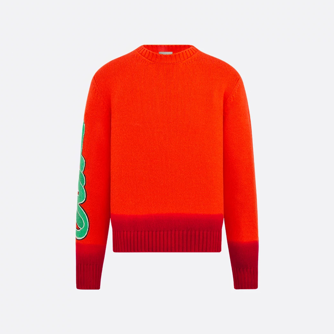 NIGO Dior Men's Dior And Kaws Sweater Spring, Fall And Winter Embroidered Crew Neck Gradient Long Sleeve Sweater #nigo71836