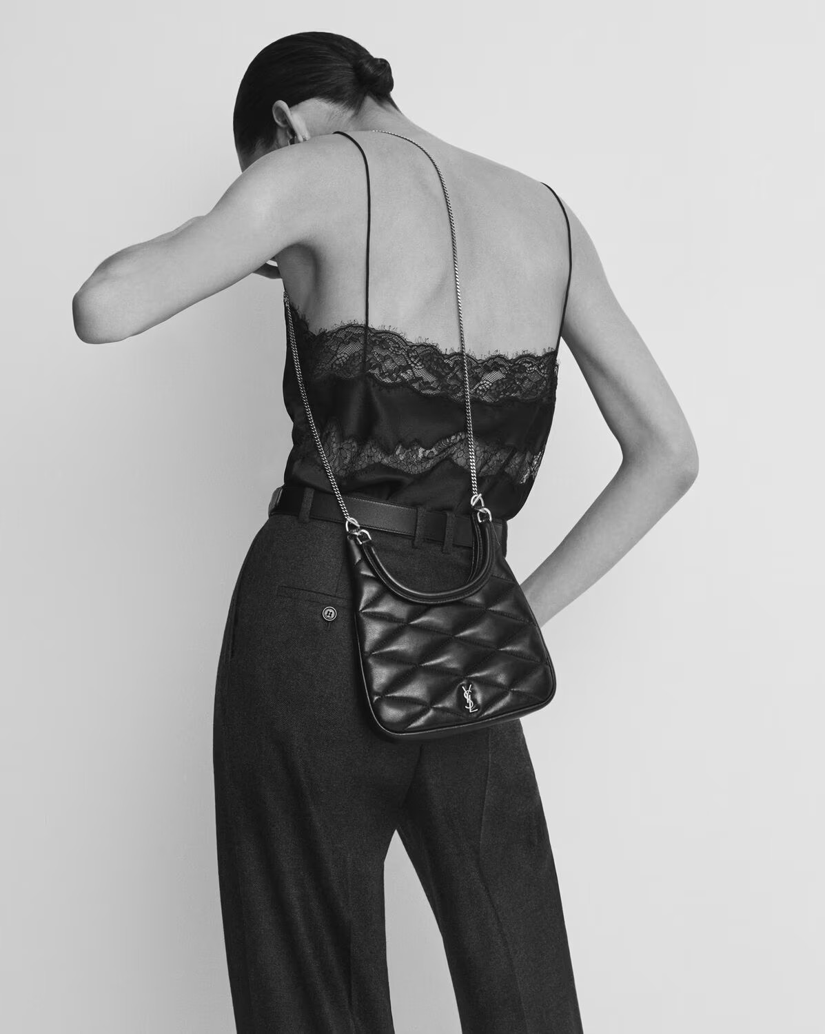 NIGO SAINT LAURENT Women's Fashion Sade Hobo Lambskin Shoulder Bag Exquisite Pure Color Casual Handbag Bag #nigo71875