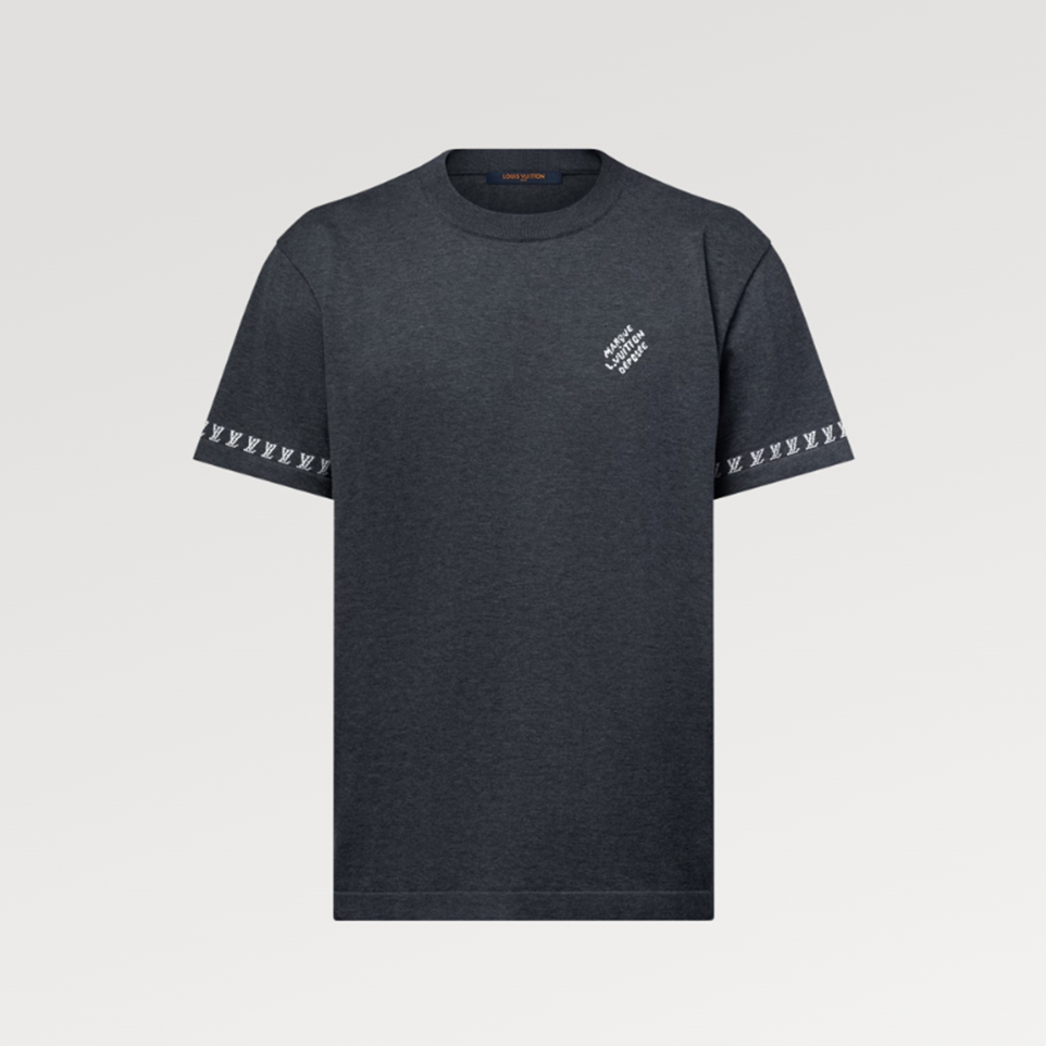 NIGO Louis Vuitton Men's Summer Jacquard Pattern Cotton Round Neck Short Sleeve T-Shirt #nigo71896