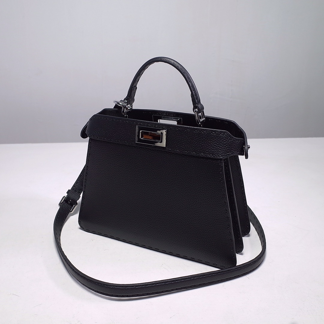 L NIGO Fendi Black Face Silver Buckle Office Bag Album Search Code 268363