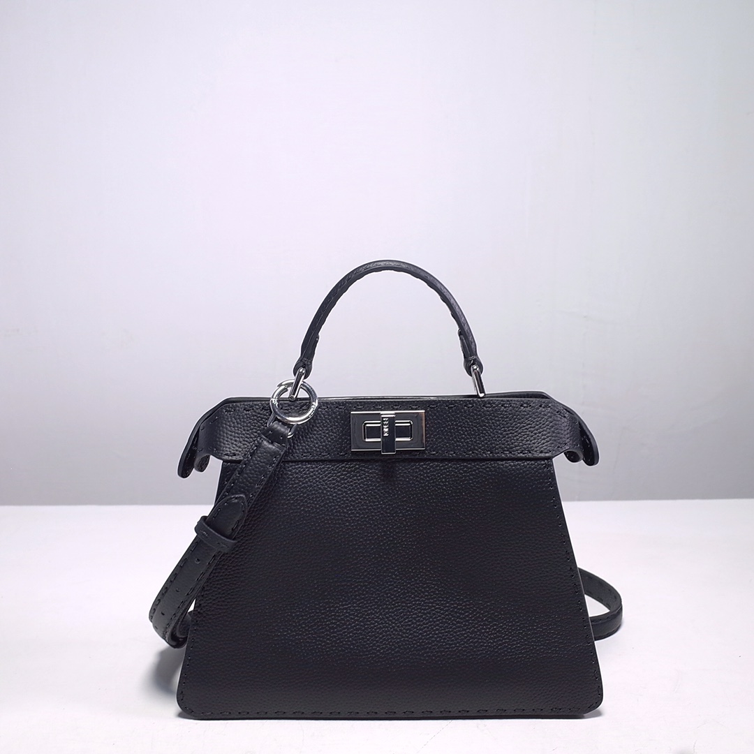 L NIGO Fendi Black Face Silver Buckle Office Bag Album Search Code 268363