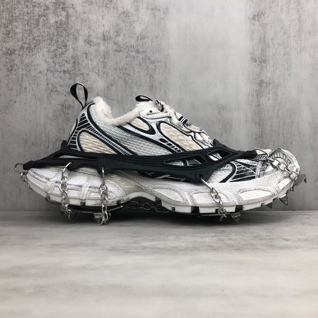 NIGO Balenciaga Men's Women's Four Seasons Retro Old 3xl Sneakers Round Head Lace-Up Solid Color Casual Low-Top Dad Shoes #nigo71924