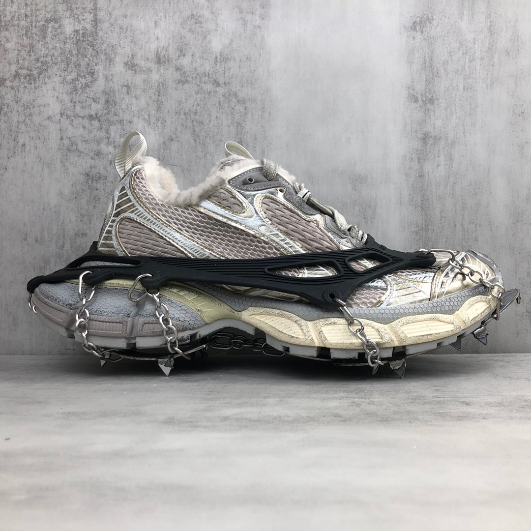 NIGO Balenciaga Men's Women's Four Seasons Retro Old 3xl Sneakers Round Head Lace-Up Solid Color Casual Low-Top Dad Shoes #nigo71924