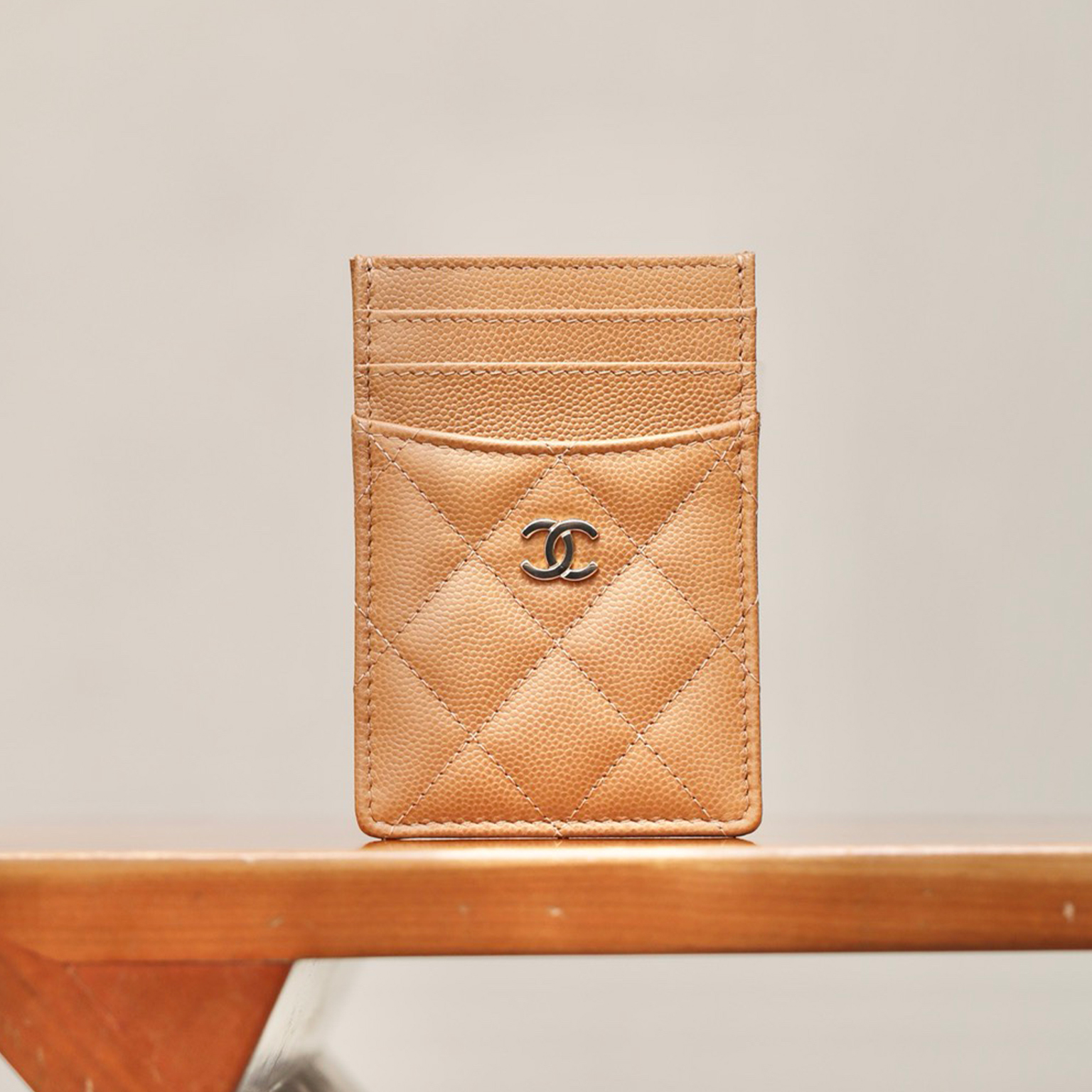 NIGO Chanel Women's Logo Checkered Solid Color Vertical Card Purse Wallet Casual Leather Bags Bag #nigo71927