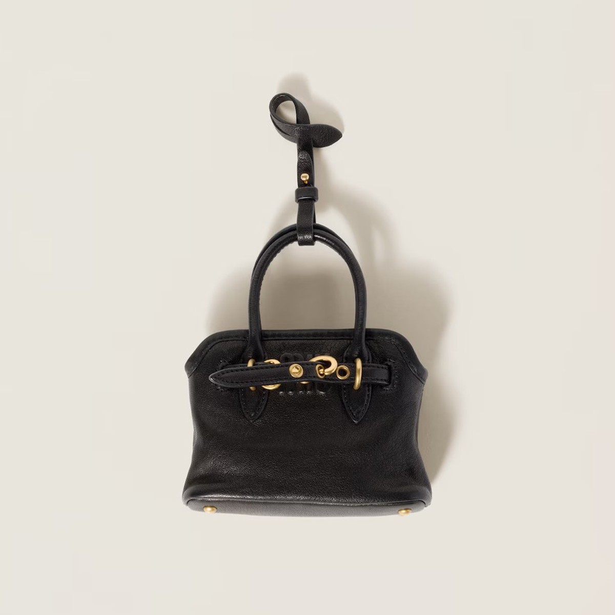 NIGO MiuMiu Women's Mini Aventure Leather Bag Jewelry Embossed Logo Zipper Closure Casual Tote Bag Bags #nigo71932